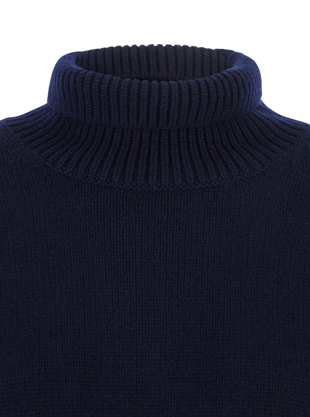 Lisa Yang Heidi Blue Turtleneck Knit Sweater In Cashmere Woman In Blue