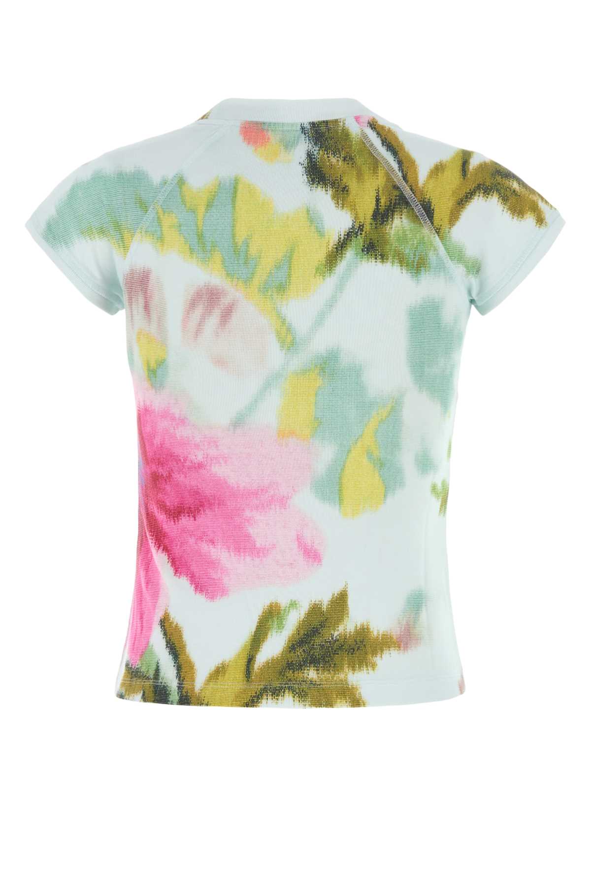 Loewe Printed Cotton Blend T-shirt In Multi