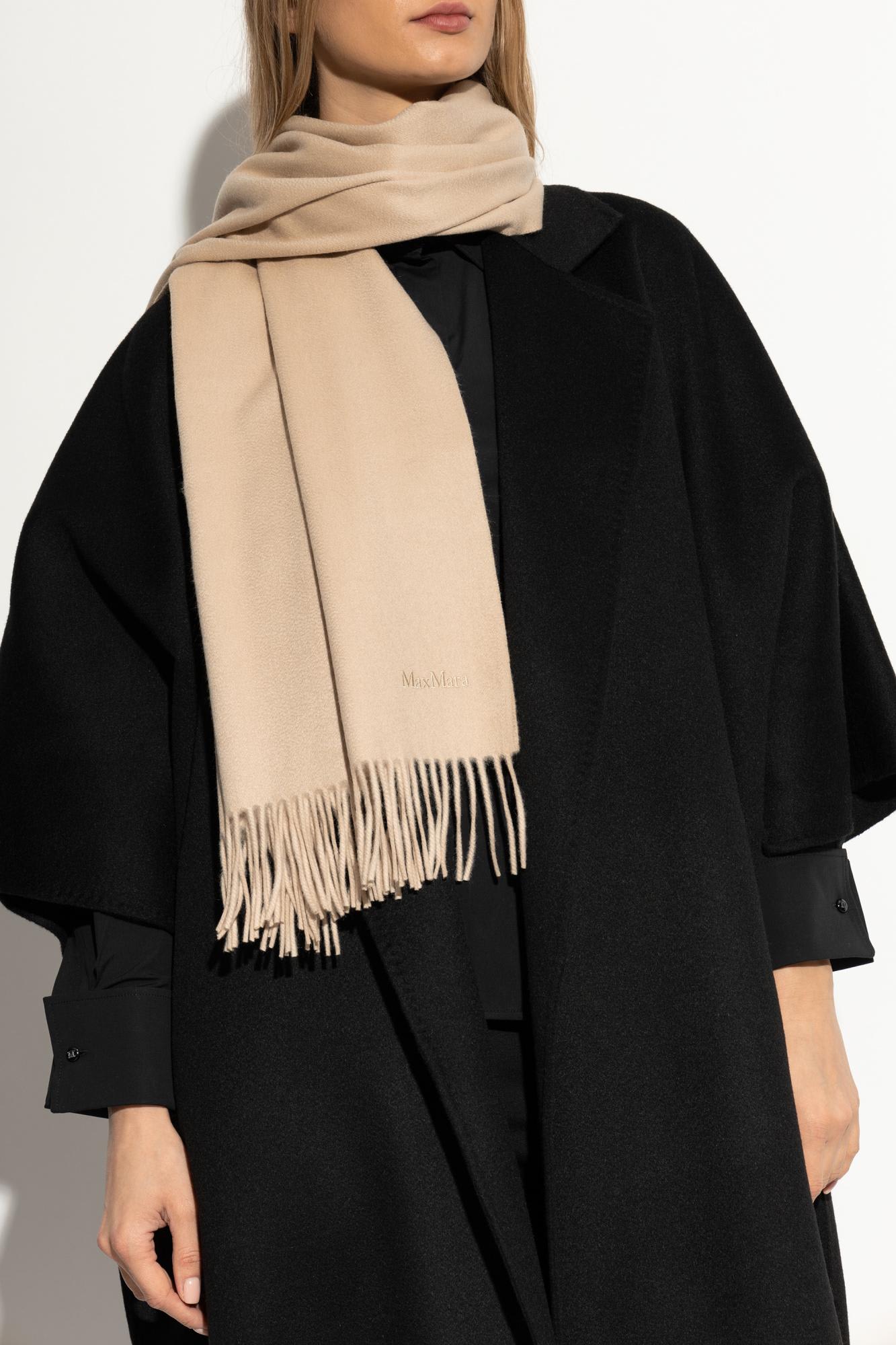 Max Mara Cashmere Shawl Baci In Brown