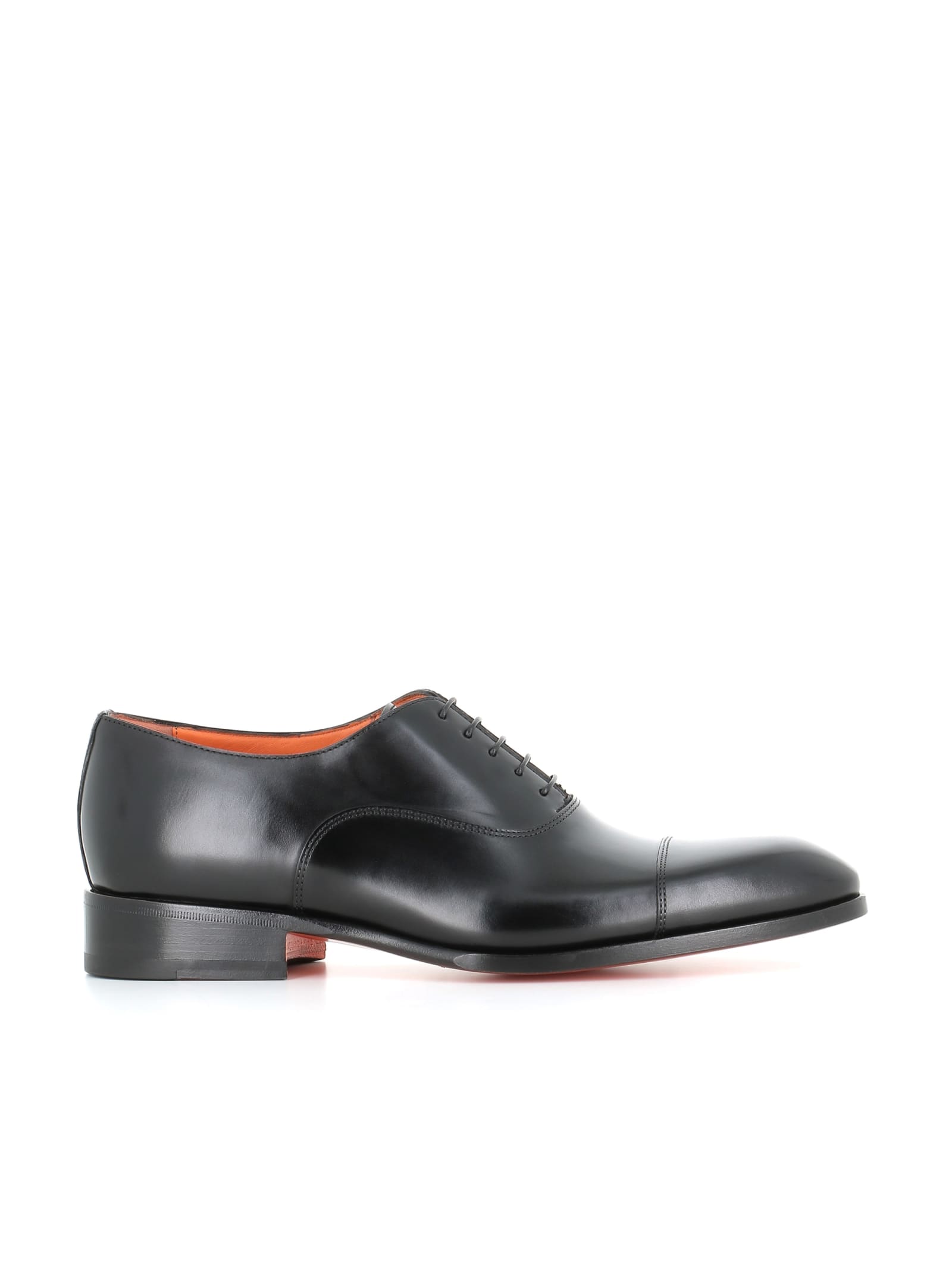 Shop Santoni Oxford Carter In Black