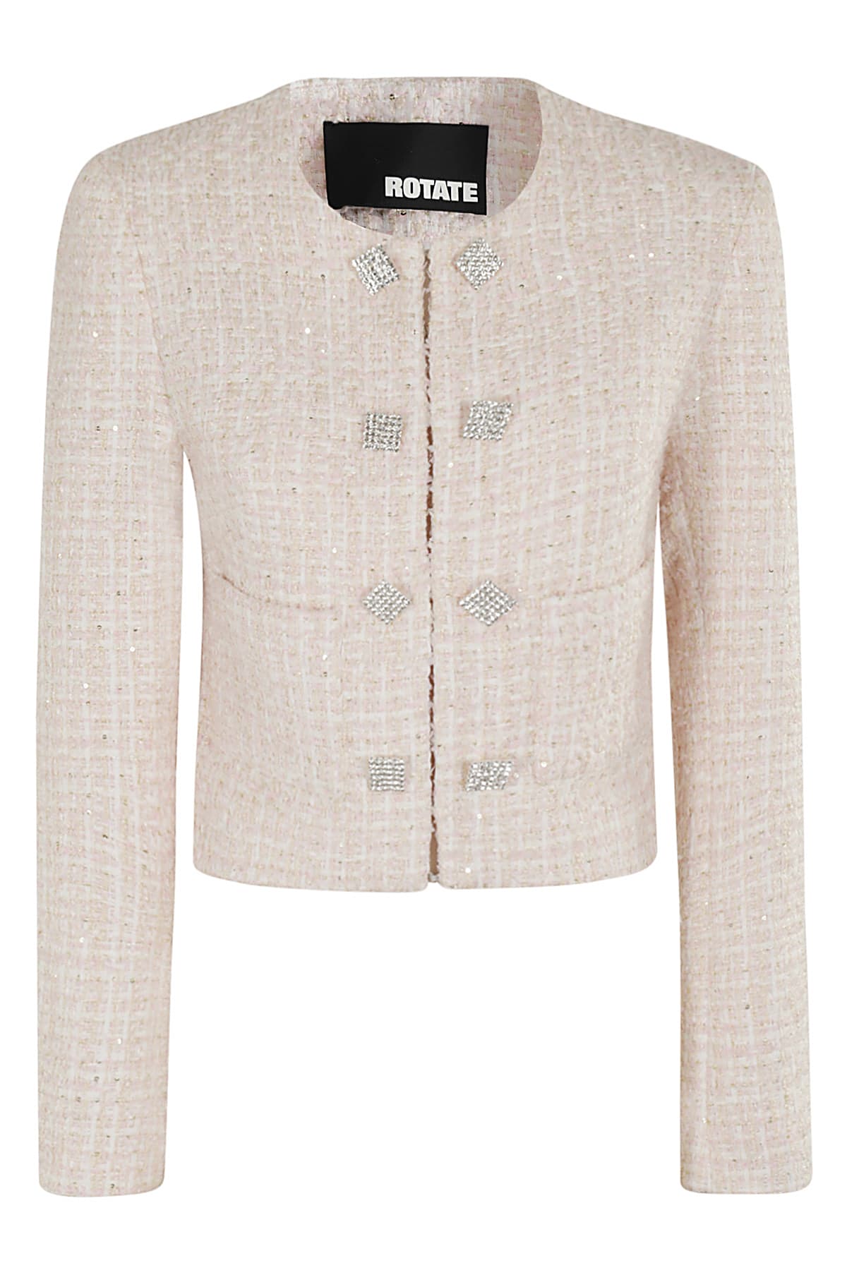 Shop Rotate Birger Christensen Boucle Cropped Jacket