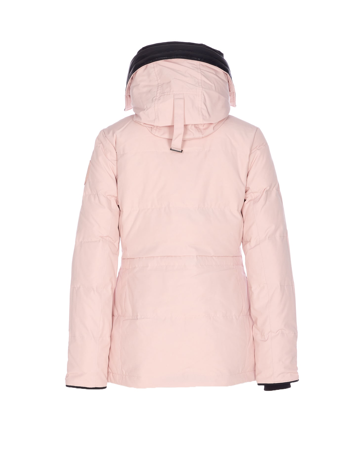 Canada Goose Hooded Quilted Jacket Side Pockets In Pink