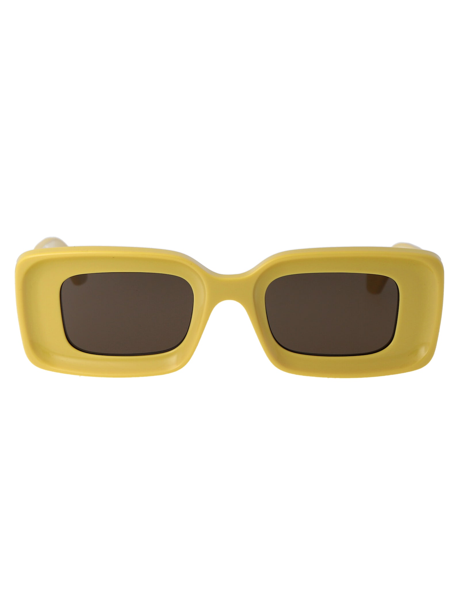 Loewe Chunky Anagram Sunglasses In Yellow