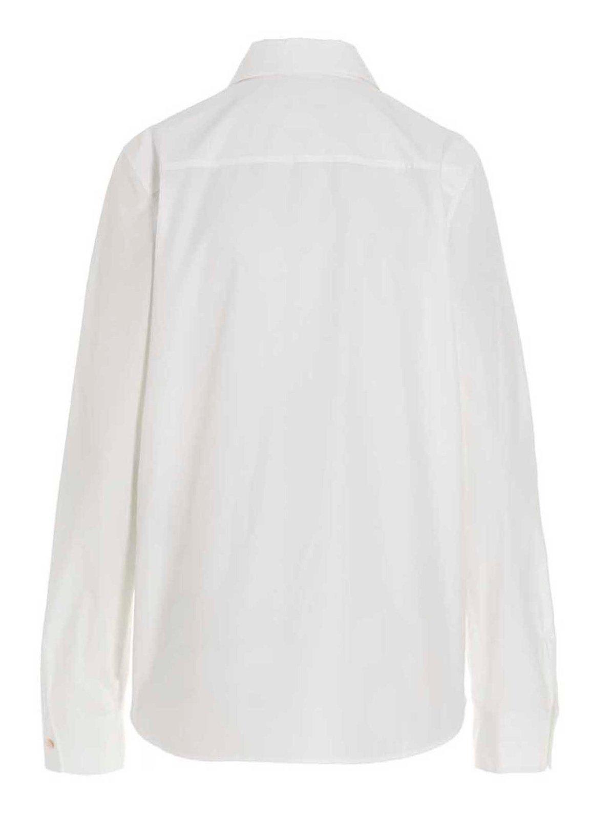 Shop Jil Sander Button-up Tailored Shirt In White