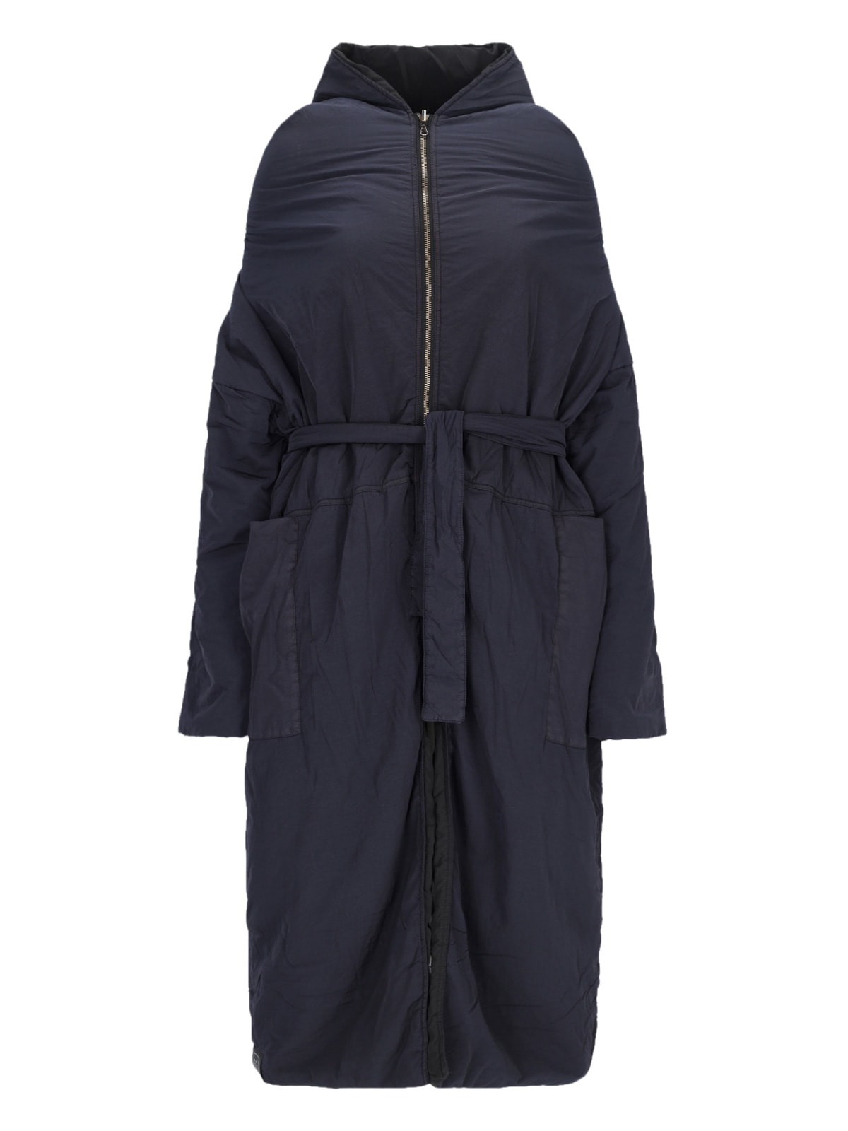 Shop Kimonorain Maxi Hooded Down Jacket In Blue