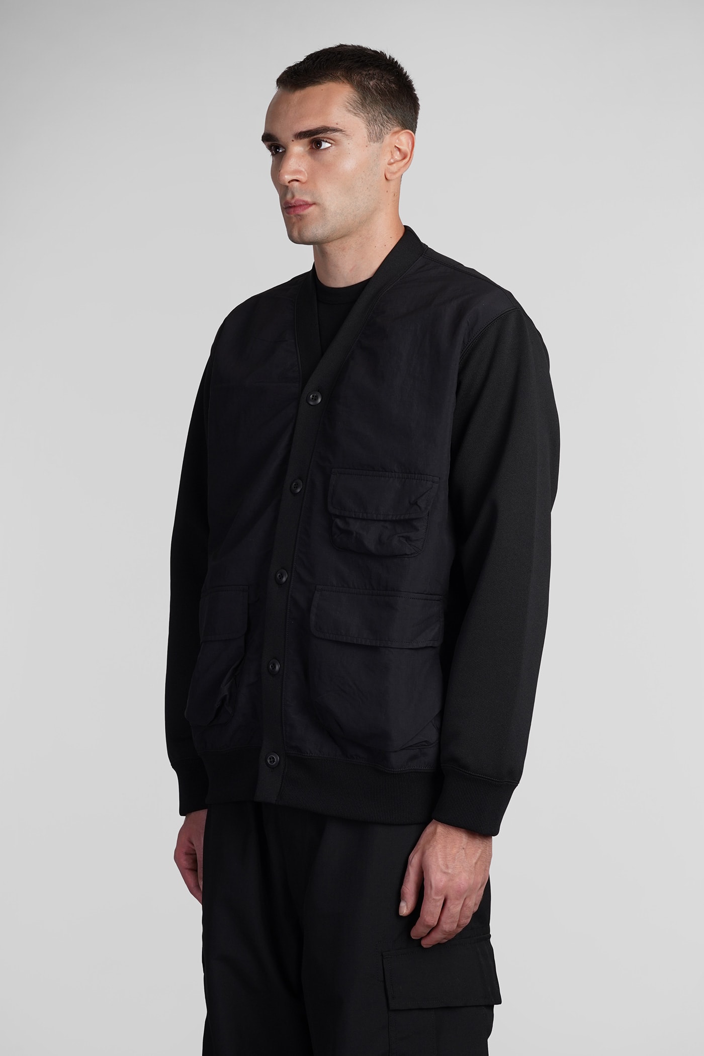 Shop Comme Des Garçons Homme Deux Cardigan In Black Cotton