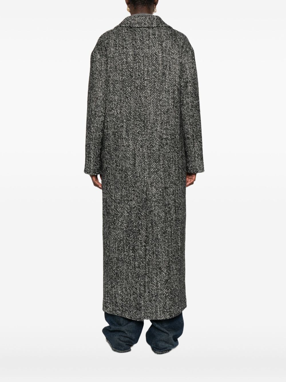 Tagliatore Wool Blend Single-breasted Coat In Black