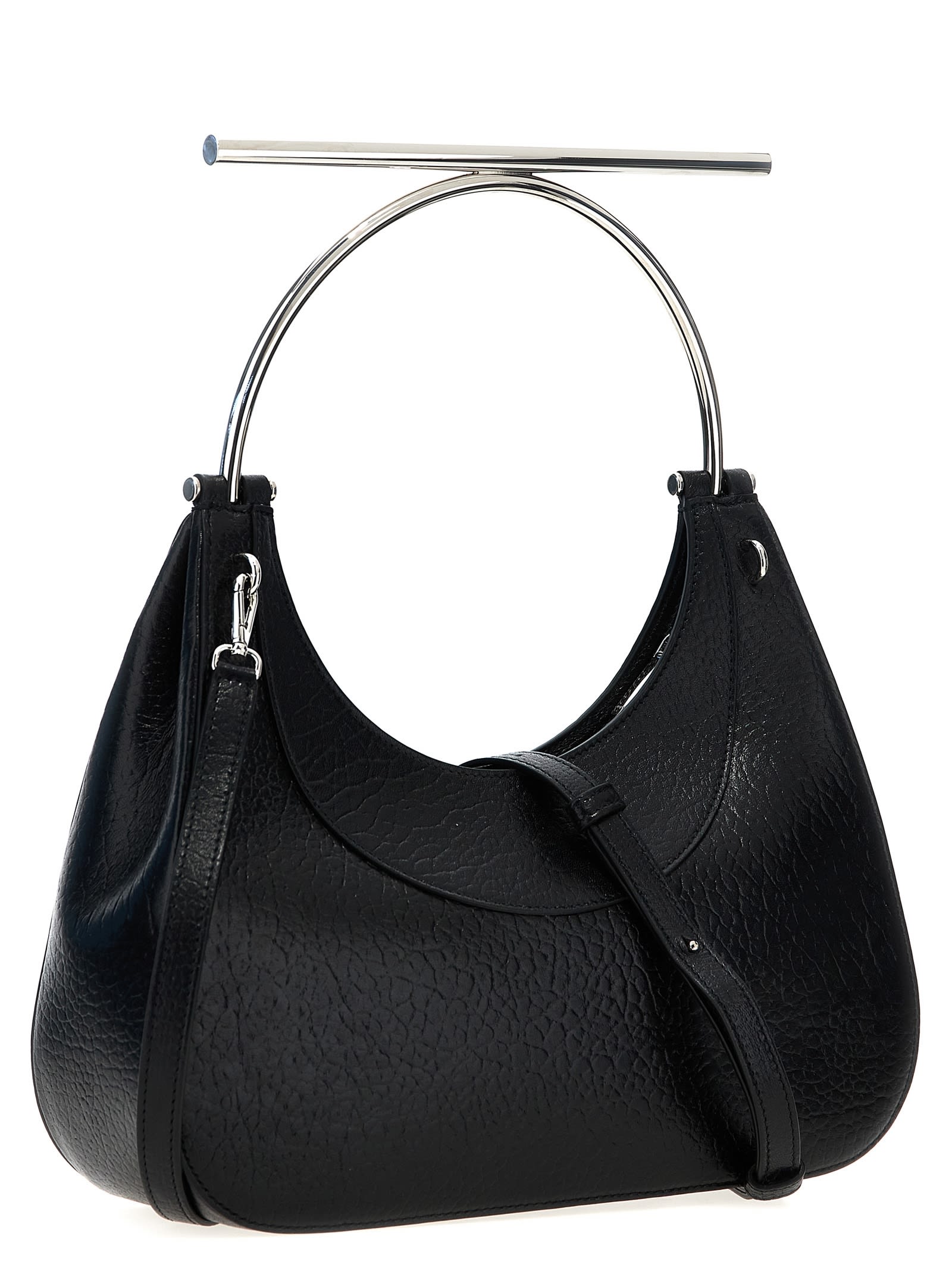 Shop Alexander Mcqueen Cross-bar Handbag In Black