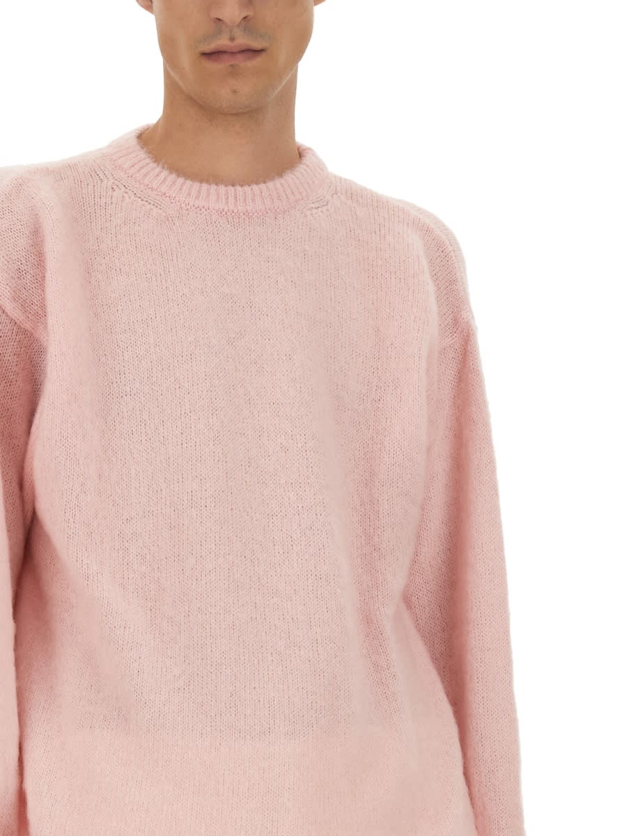 Shop Family First Milano Mohair Sweater In Pink
