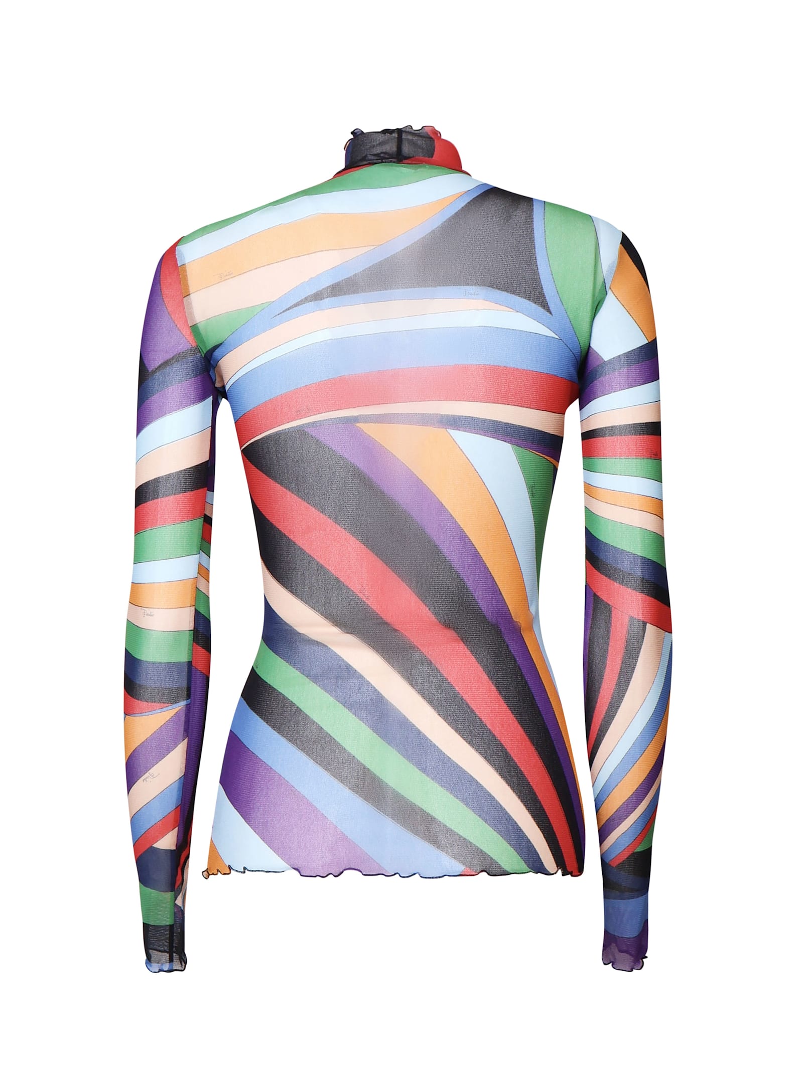 Shop Pucci Iride Nylon Sweater In Multicolour