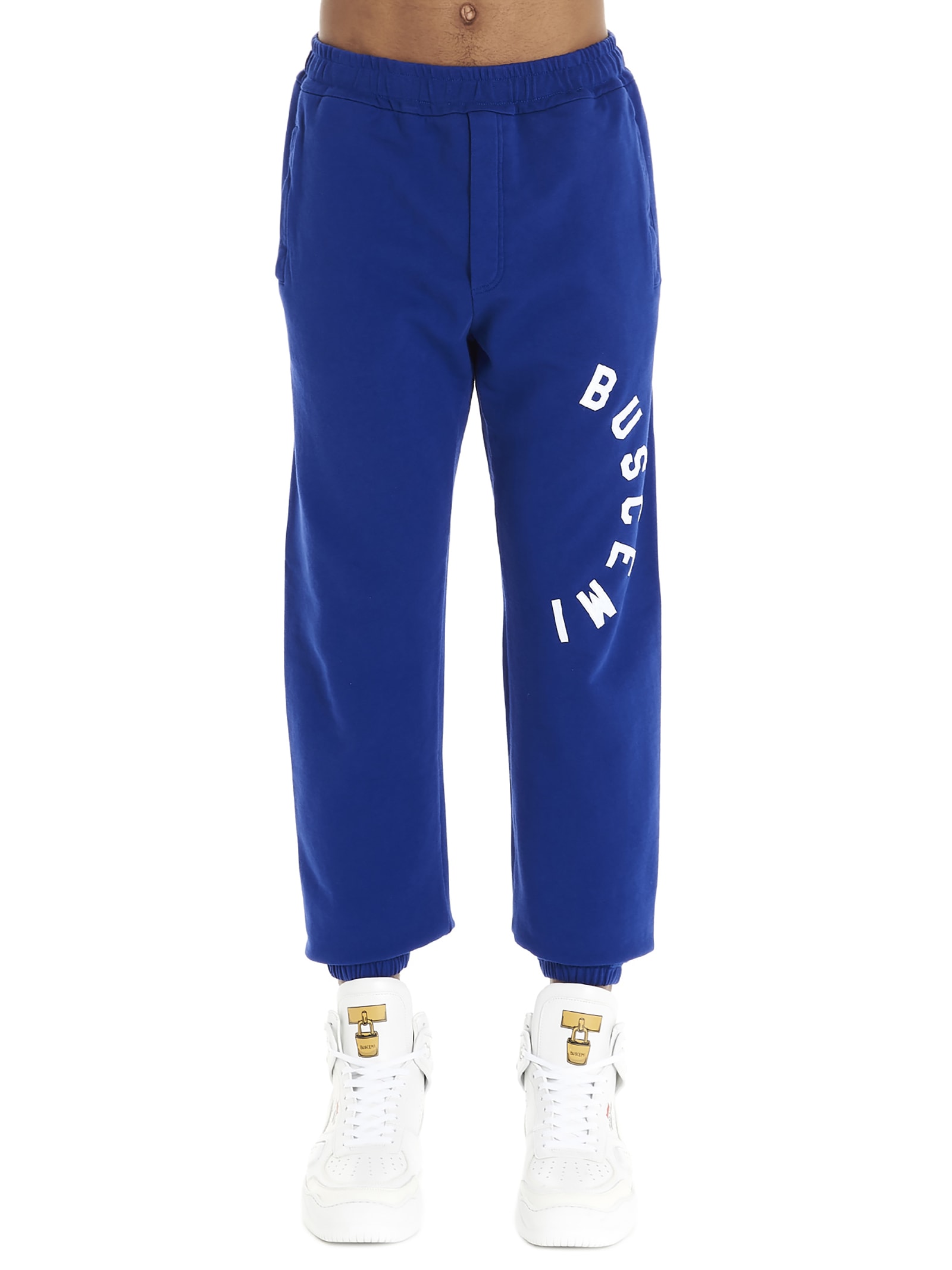Buscemi Tackle Twill Printed Sweatpants In Blue