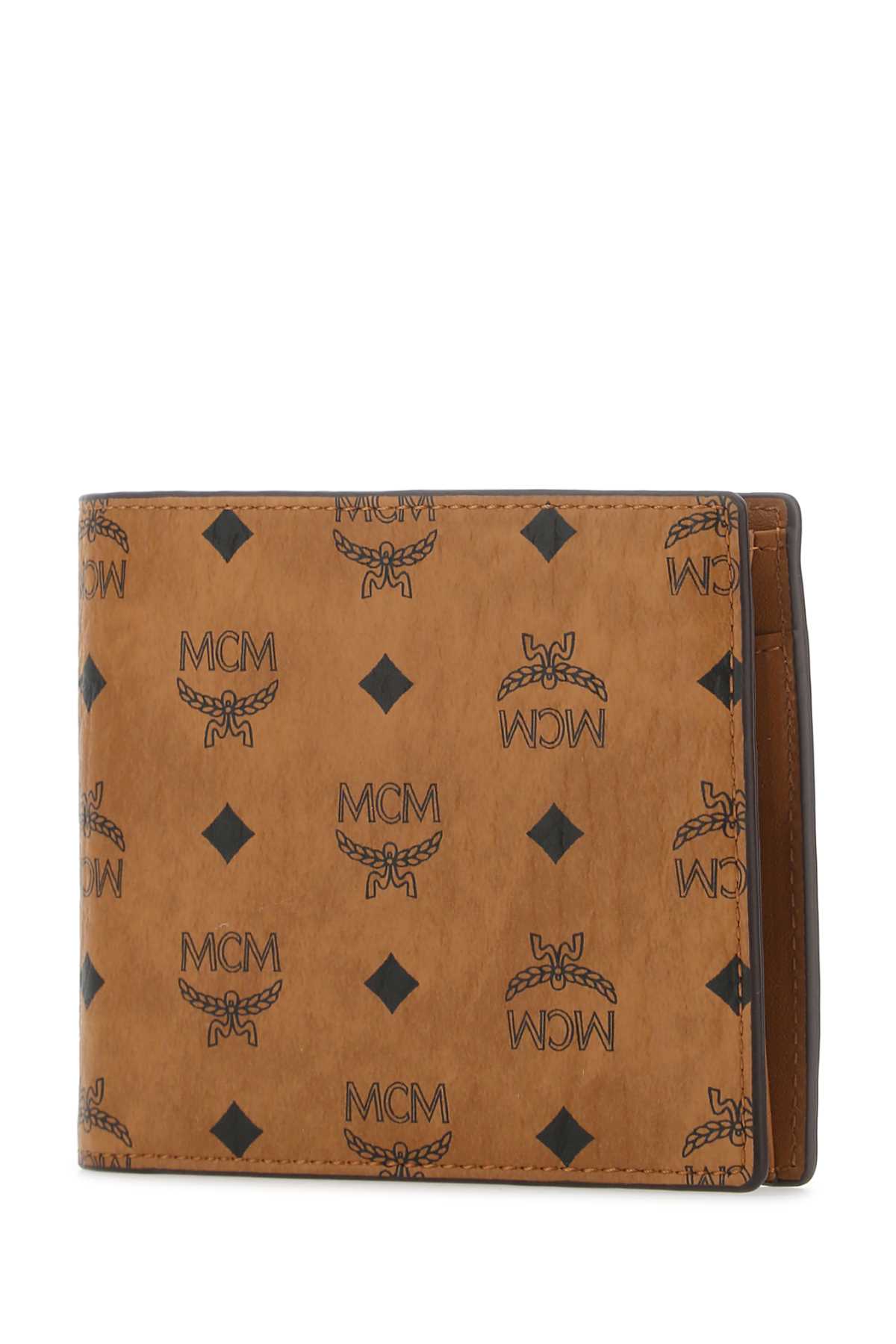 Mcm Printed Canvas Wallet In Co