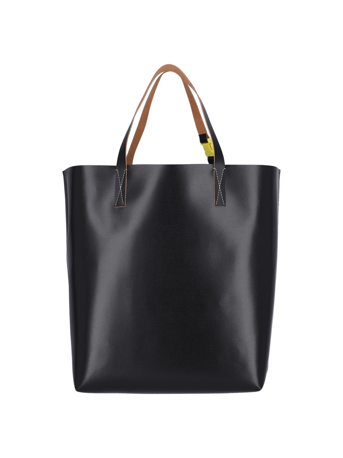 Shop Marni Tribeca Tote Bag In Neutrals/black