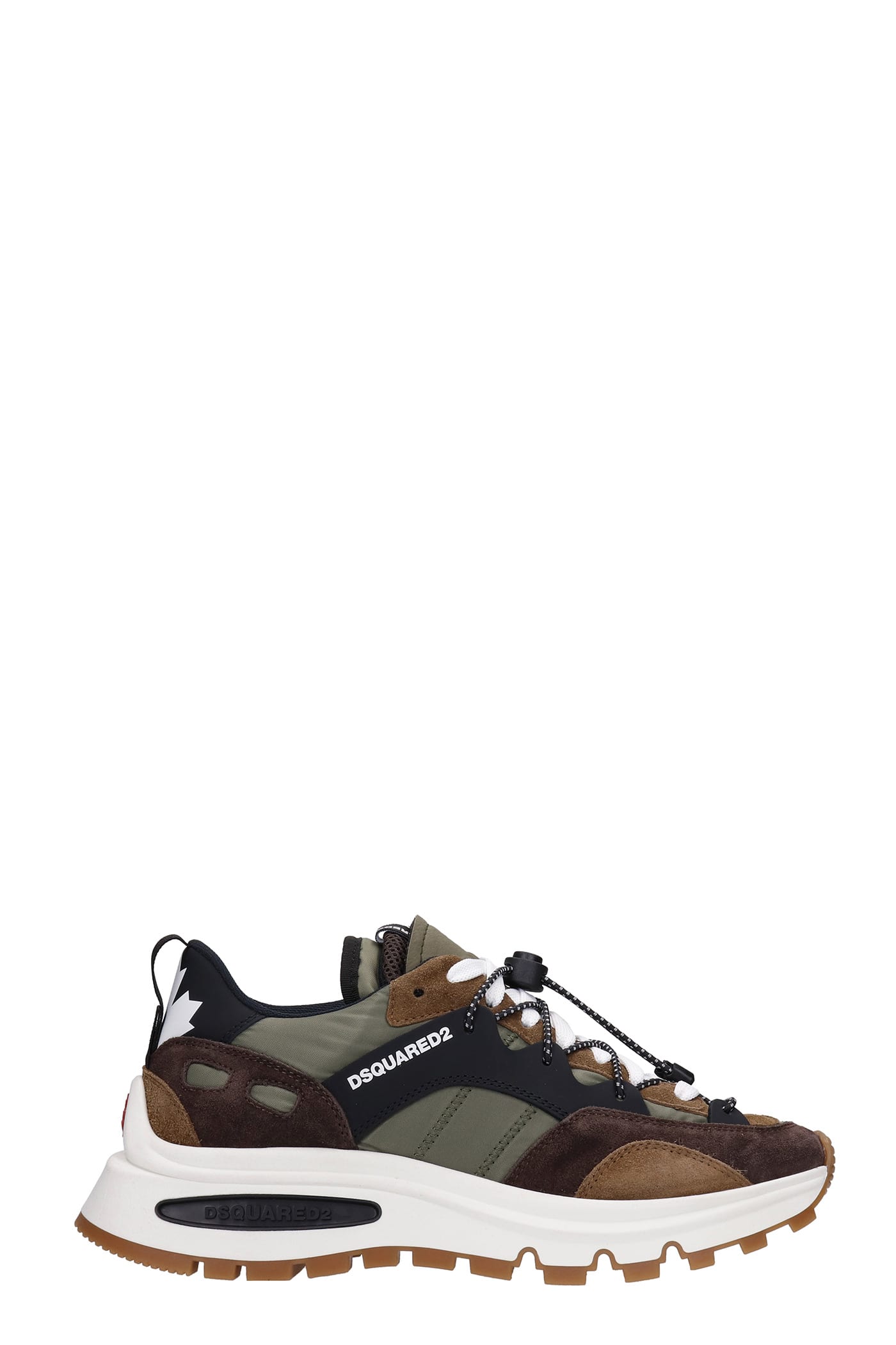 Dsquared2 Sneakers In Green Synthetic Fibers