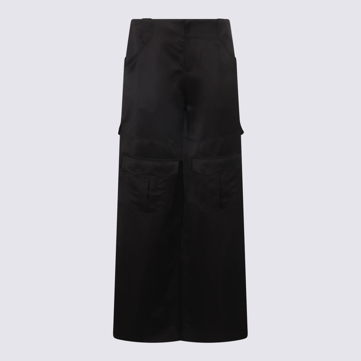 Shop Tom Ford Black Viscose And Linen Blend Long Skirt