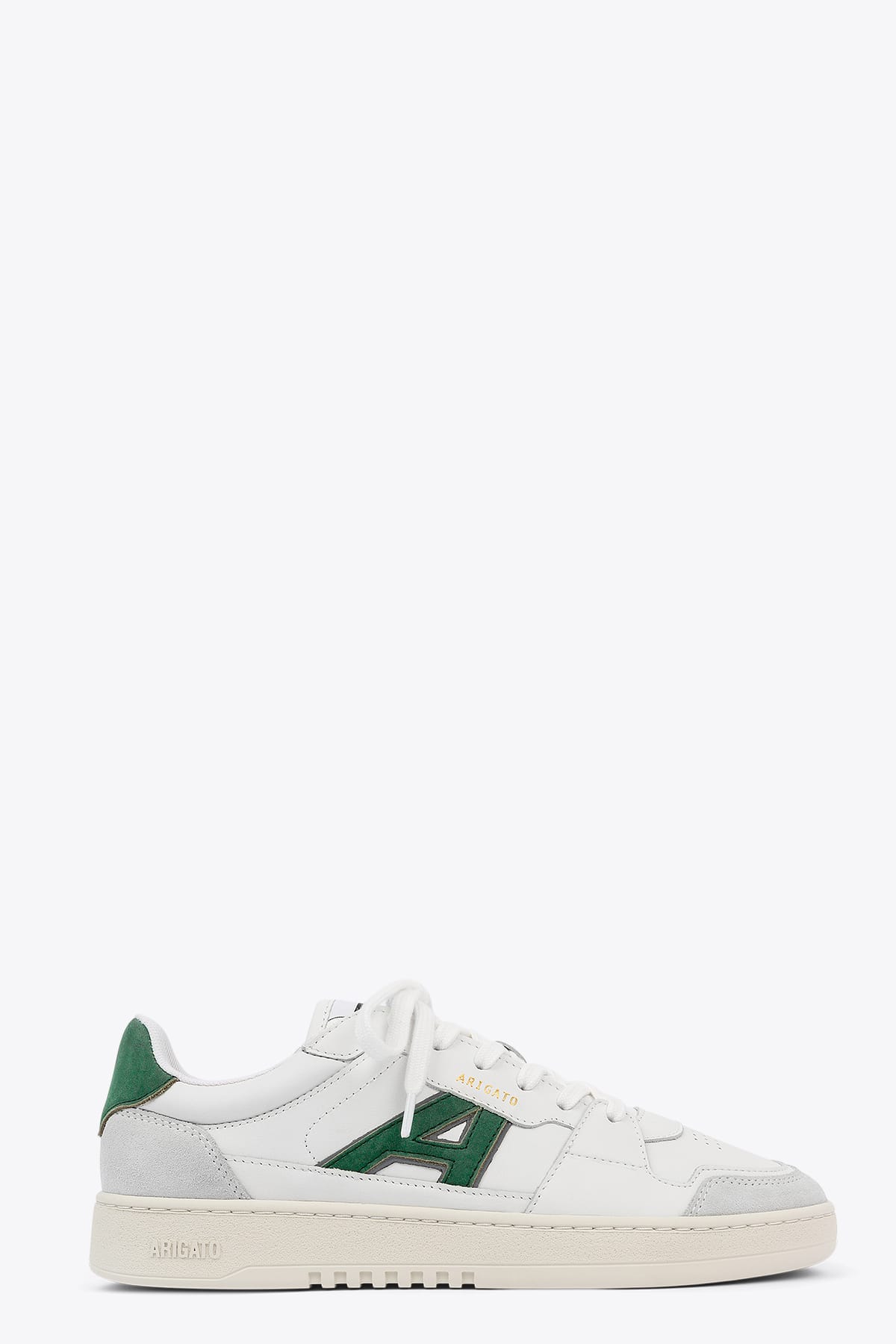 Axel Arigato 41020 A-dice Lo White and green leather low top lace-up sneaker - A-dice low