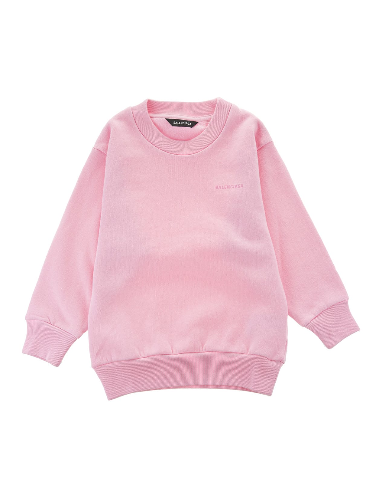 Unisex Kid Pink Balenciaga Oversized Sweatshirt