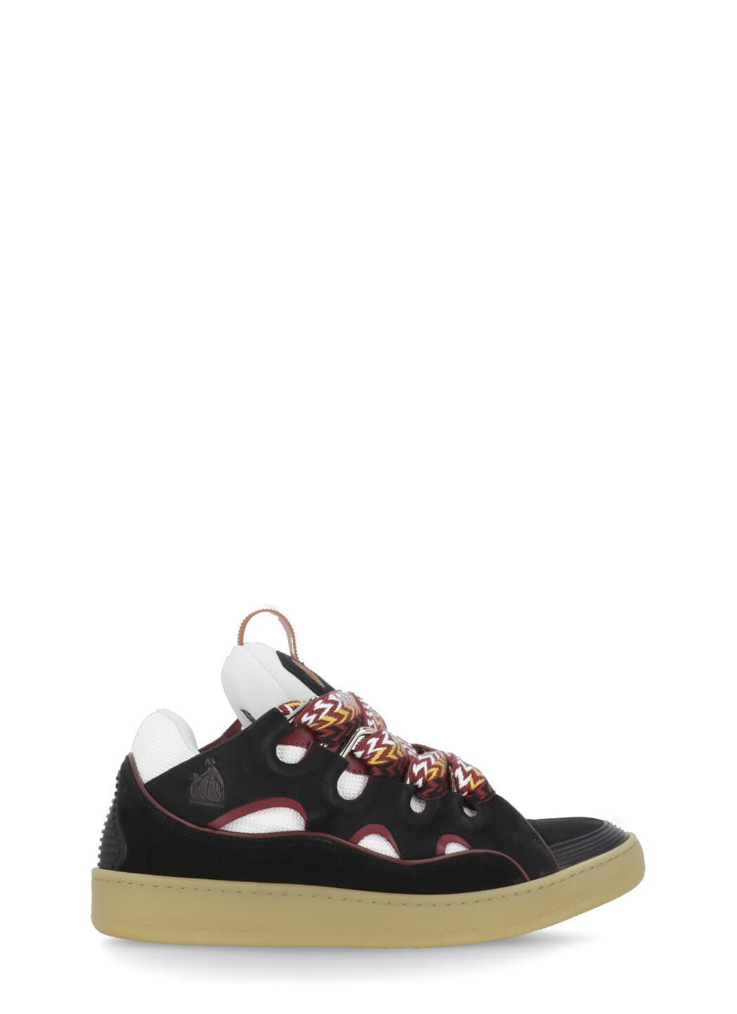 Shop Lanvin Curb Sneakers In Honey/black