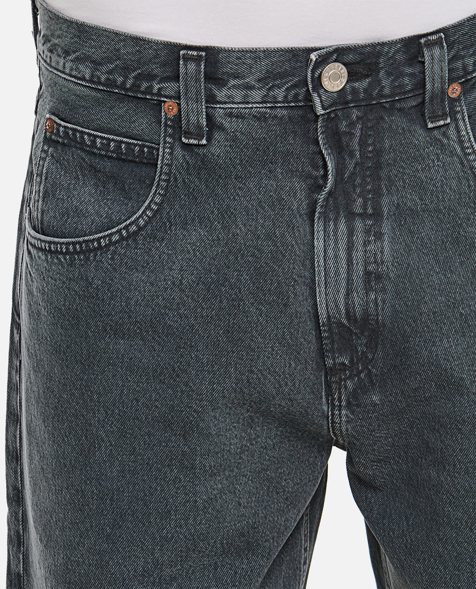 Agolde Faded Relaxed Wide-leg Fusion Jeans In Black