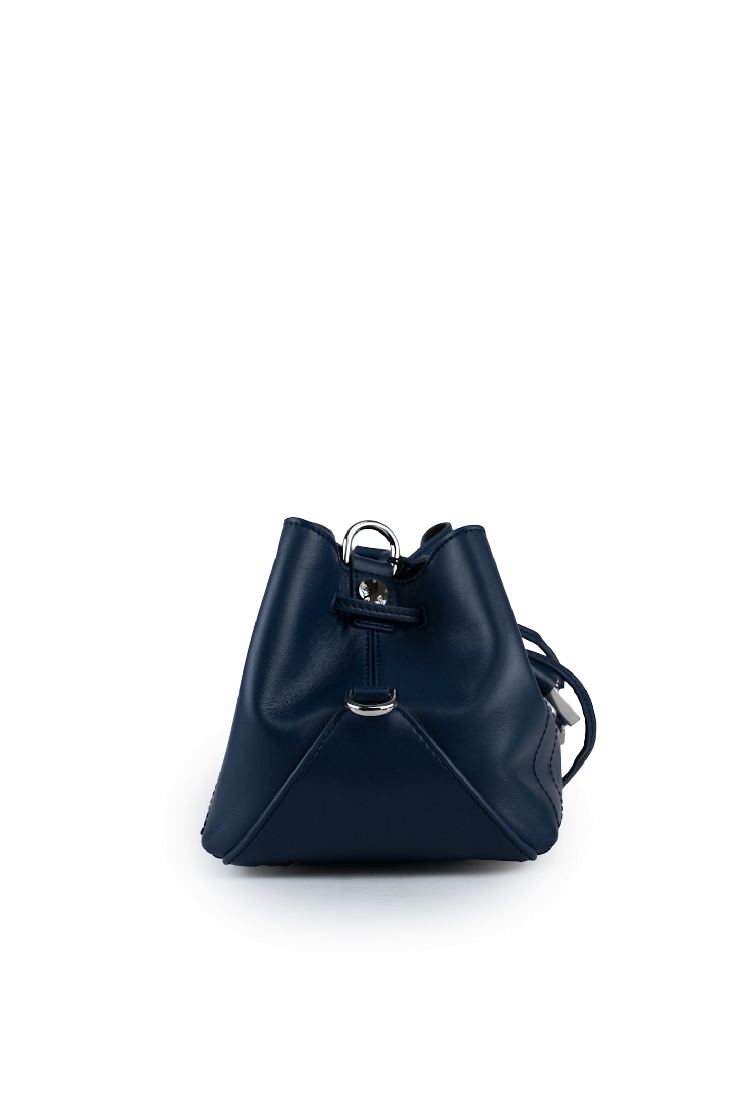Hogan Hocket Leather Bucket Bag In Blu