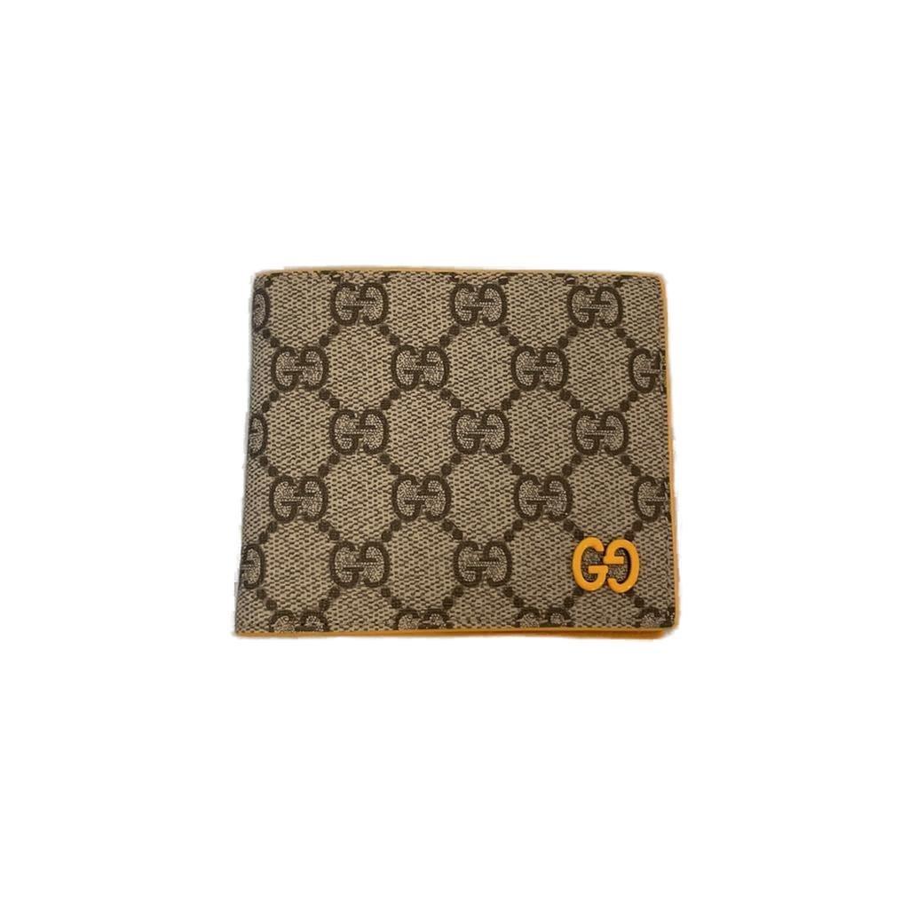 Shop Gucci Gg Detailed Bifold Wallet In Crop