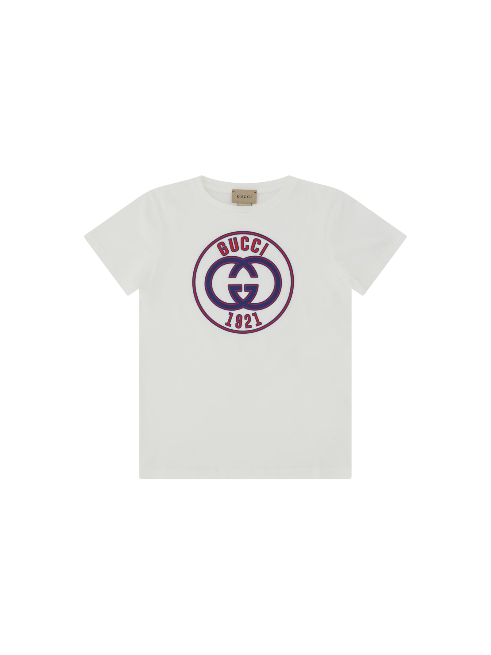 Gucci Kids' T-shirt For Boy In New White/avio
