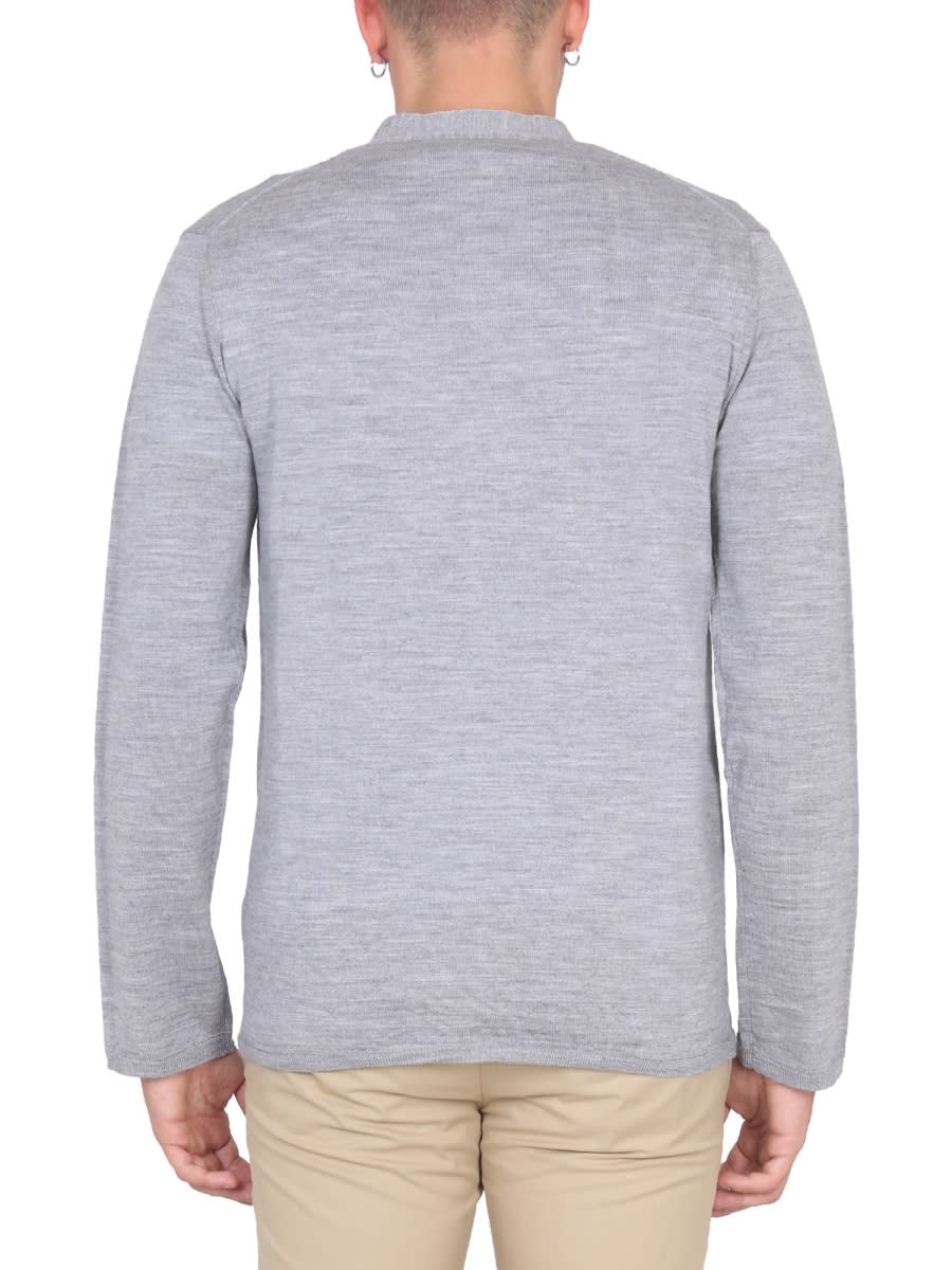Shop Comme Des Garçons Shirt V-neck Cardigan In Grey
