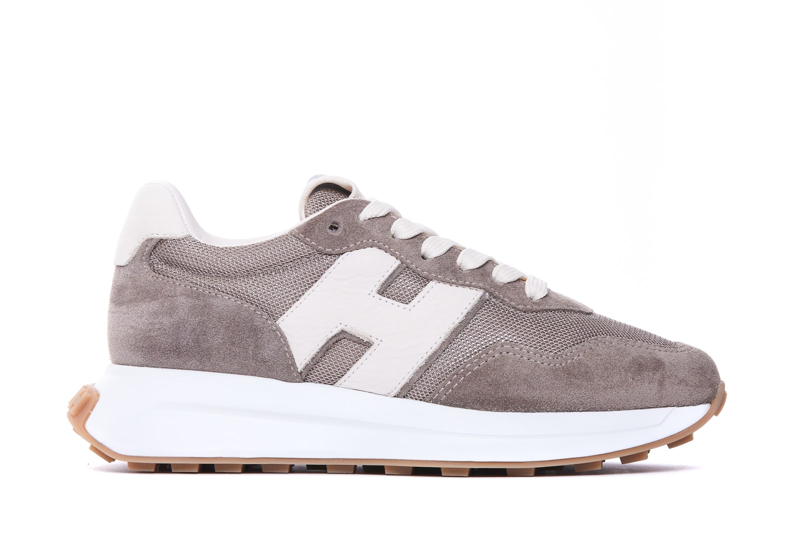 Shop Hogan H641 Sneakers In Beige