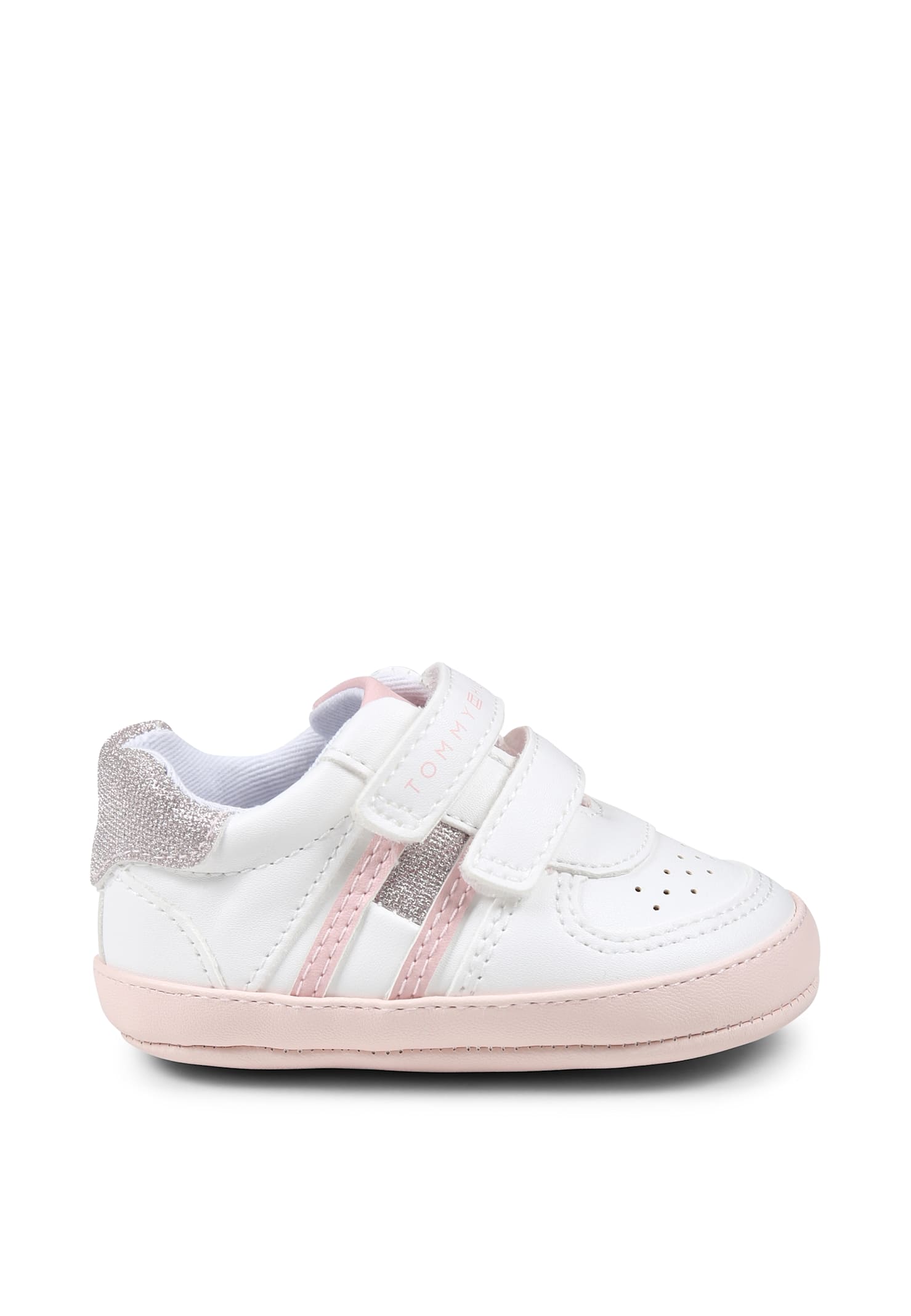 TOMMY HILFIGER WHITE SNEAKERS FOR BABY GIRL WITH LOGO