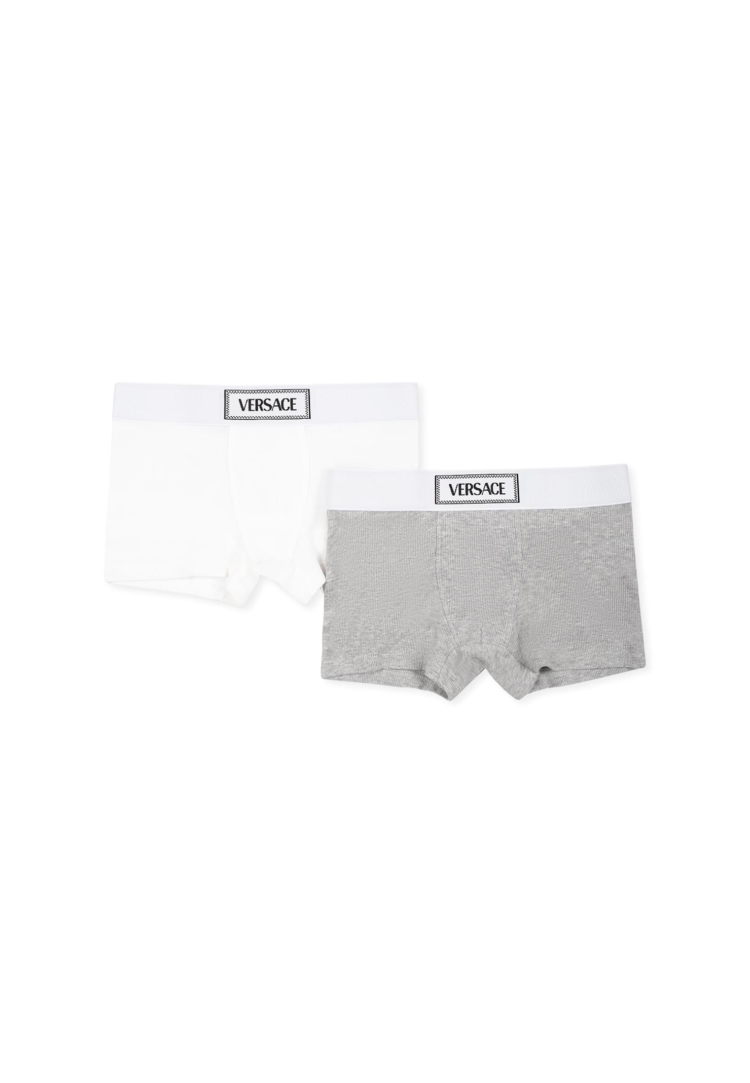Versace Multicolor Boxer Set For Boy With Logo In Multicolor
