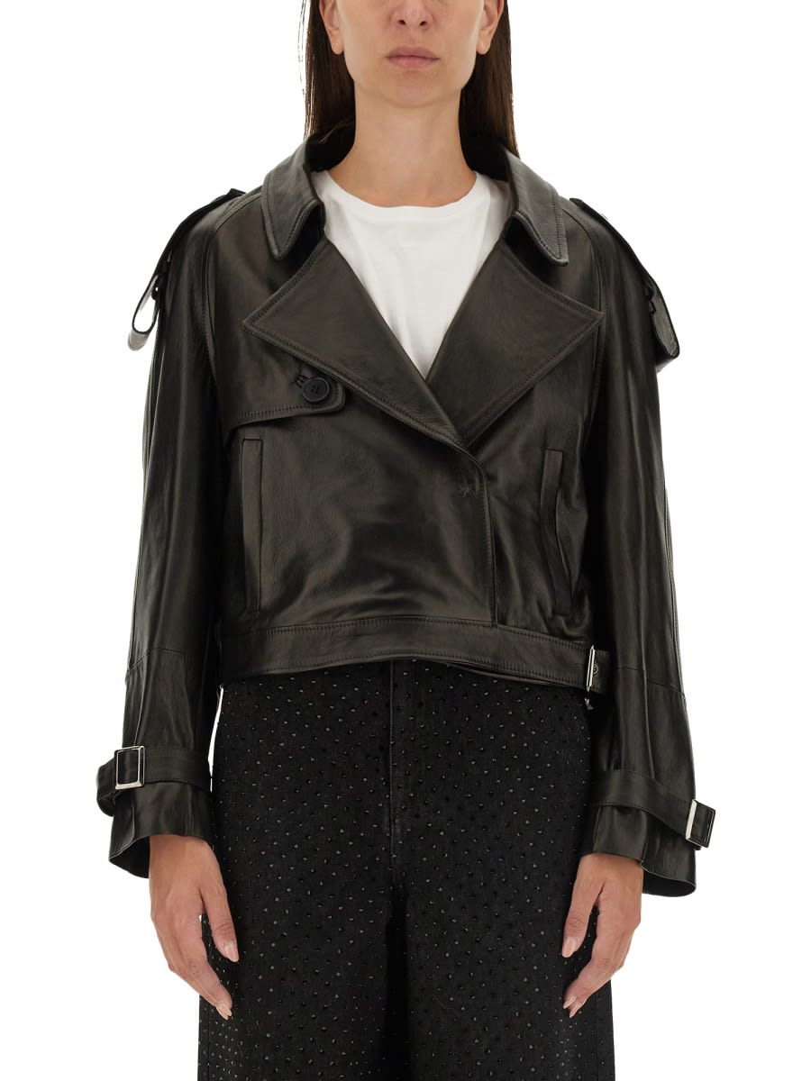 Shop Salvatore Santoro Biker Jacket In Black