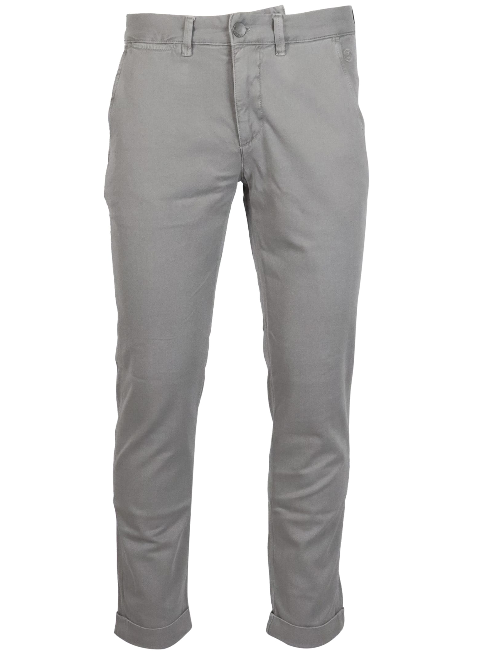 Jeckerson 5pkts Patch Bermuda Trousers In Medium Grey