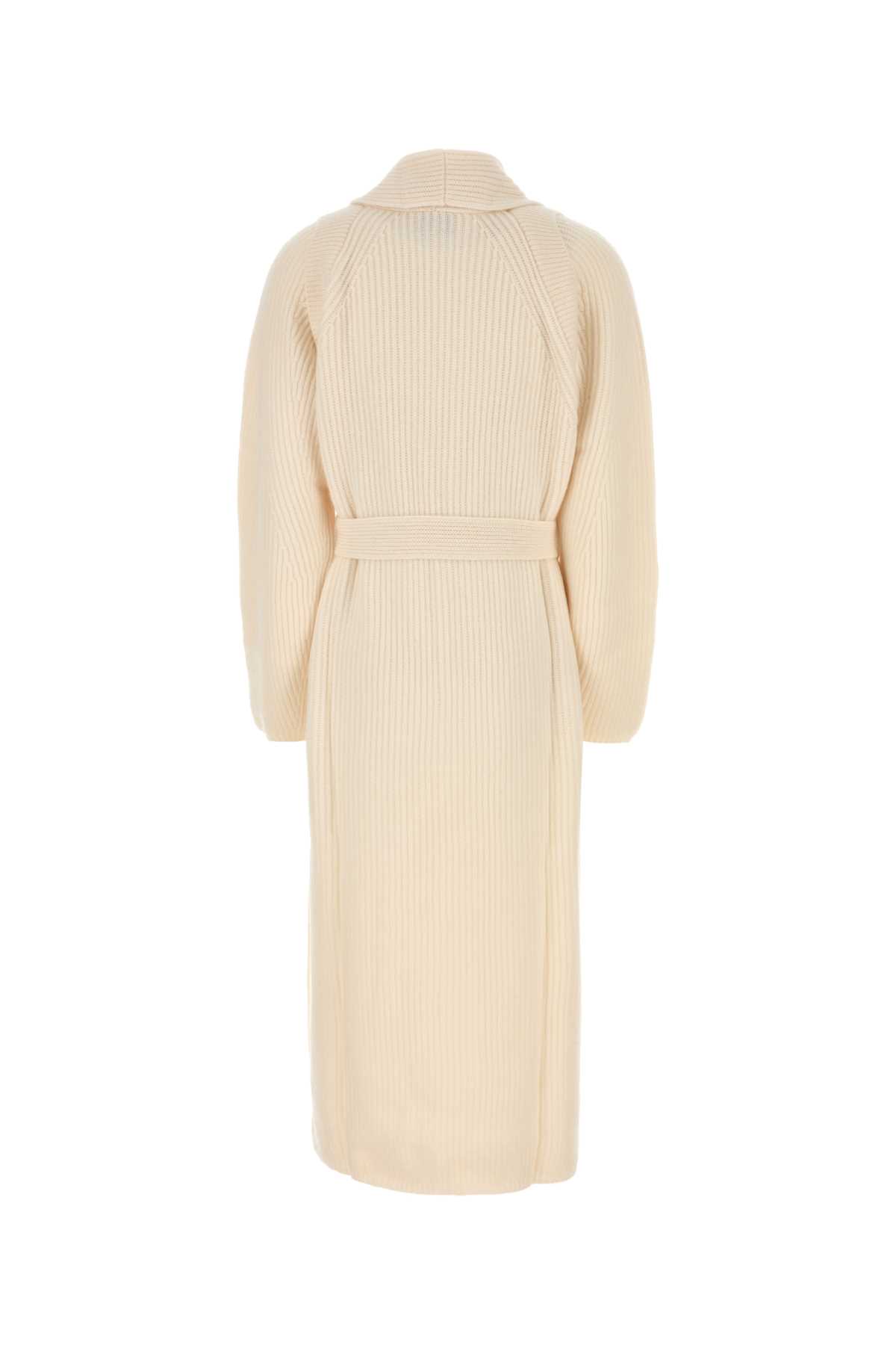 LE KASHA IVORY CASHMERE VALENCE CARDIGAN 