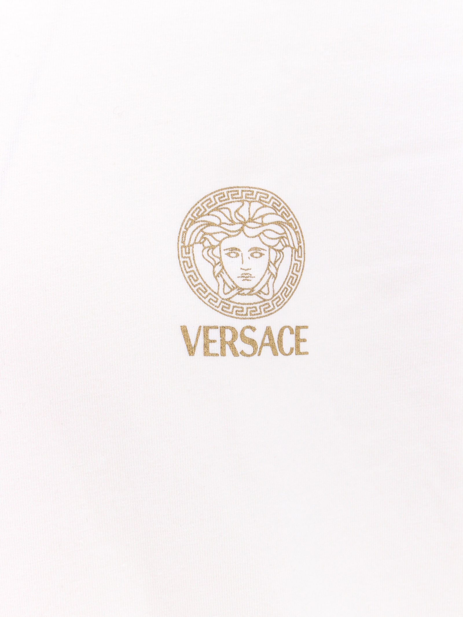 Versace White Medusa Long Sleeve T-shirt In White