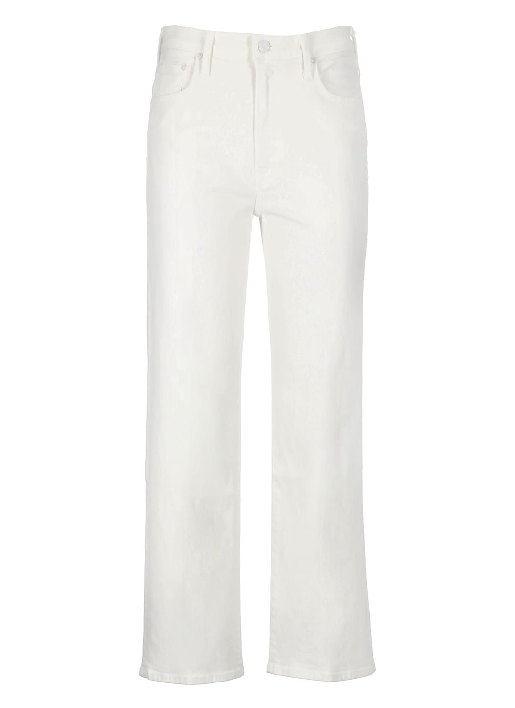 Mother The Rambler Zip Ankle Jeans In White | ModeSens
