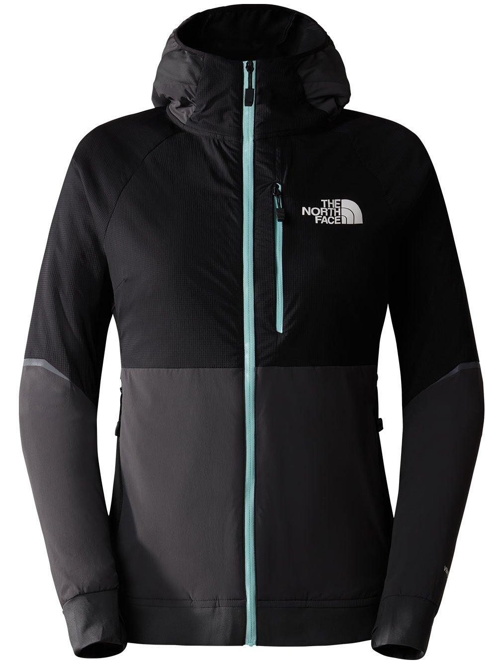 Shop The North Face Dawn Turn Hybrid Hooded Jacket In Asphg/tnfb/aspg