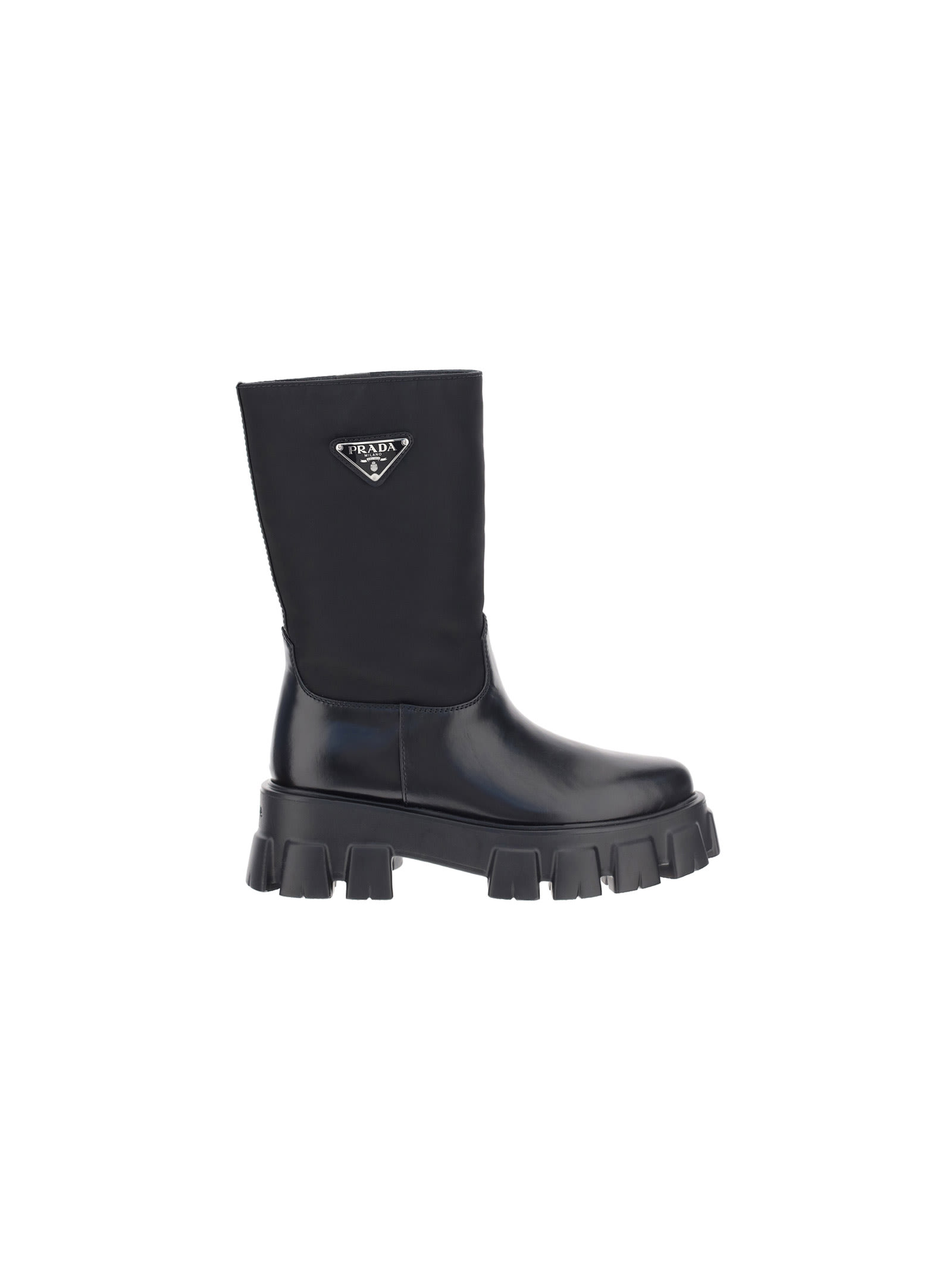 Buy Prada Monolith Sharp Boots online, shop Prada shoes with free shipping