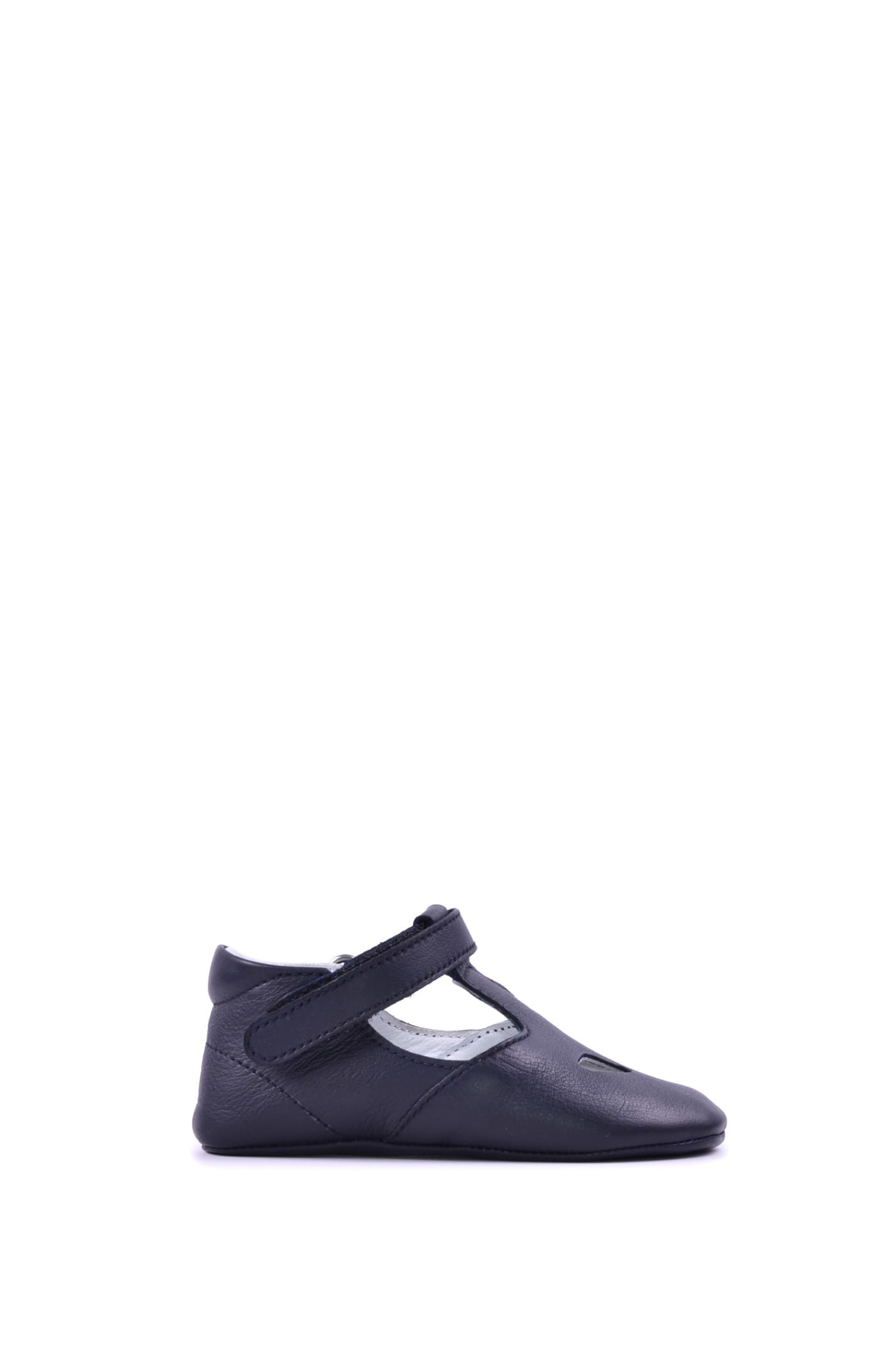 Gallucci Kids' Leather Shoes With Buckle In Blue