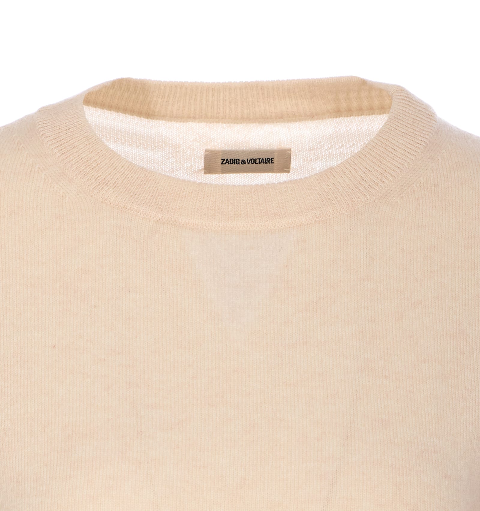 Zadig & Voltaire Cici Patch Sweater In Beige