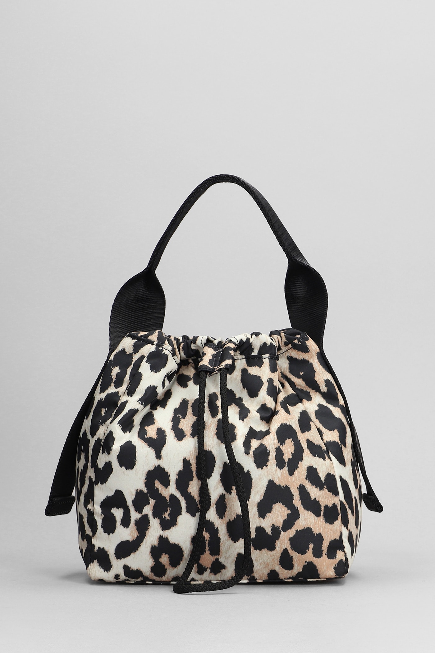 Drawstring Top Animalier Bucket Bag