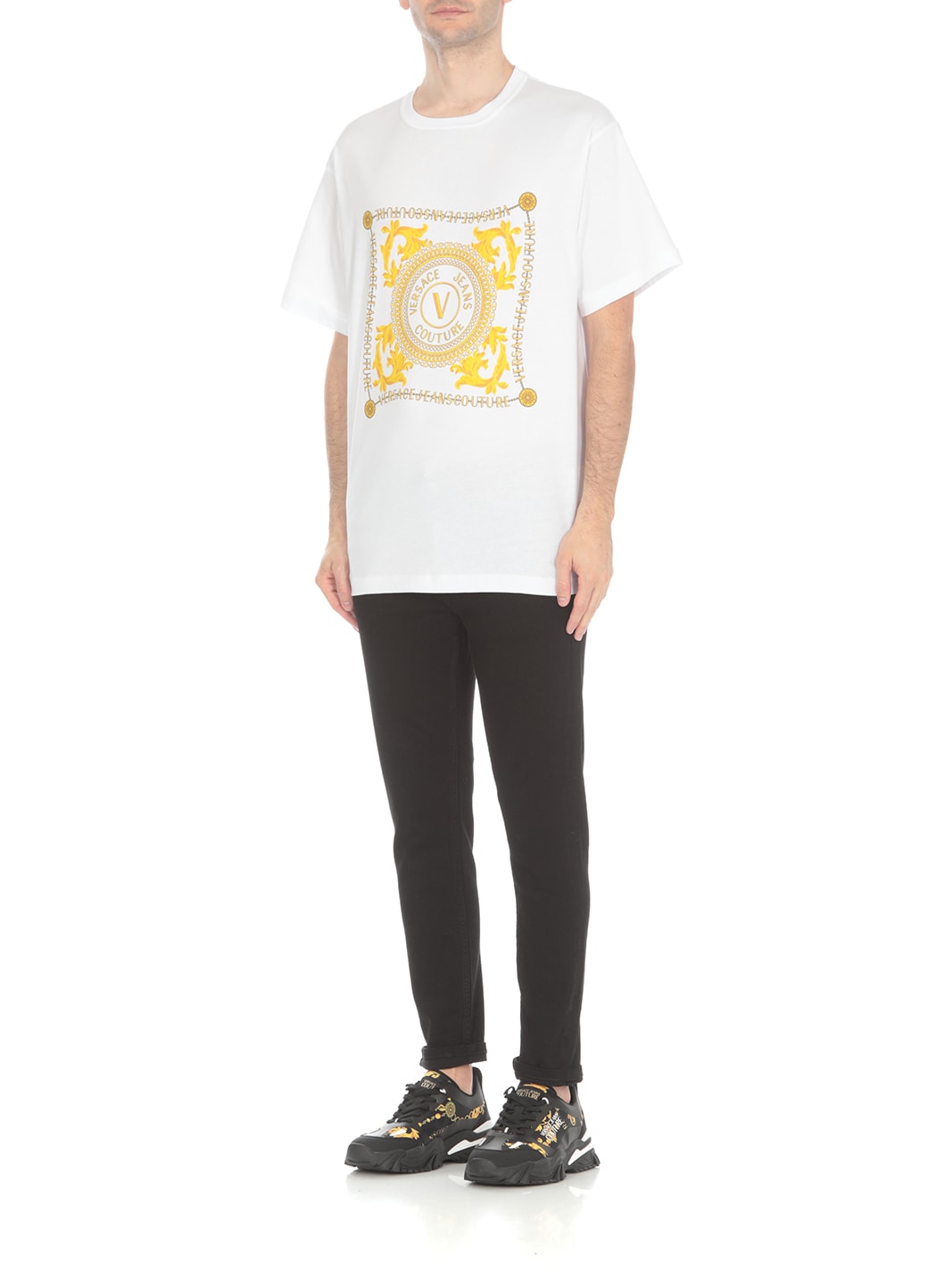 VERSACE JEANS COUTURE LOGOED T-SHIRT