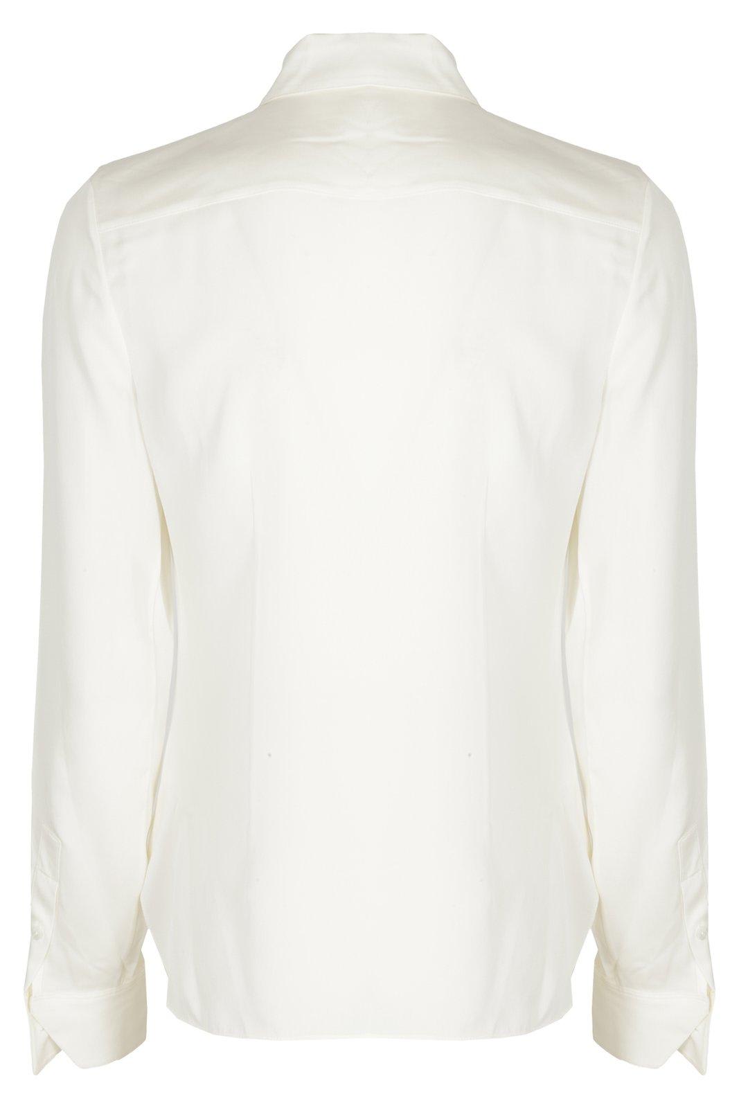Shop Theory Concealed Fastened Shirt In White