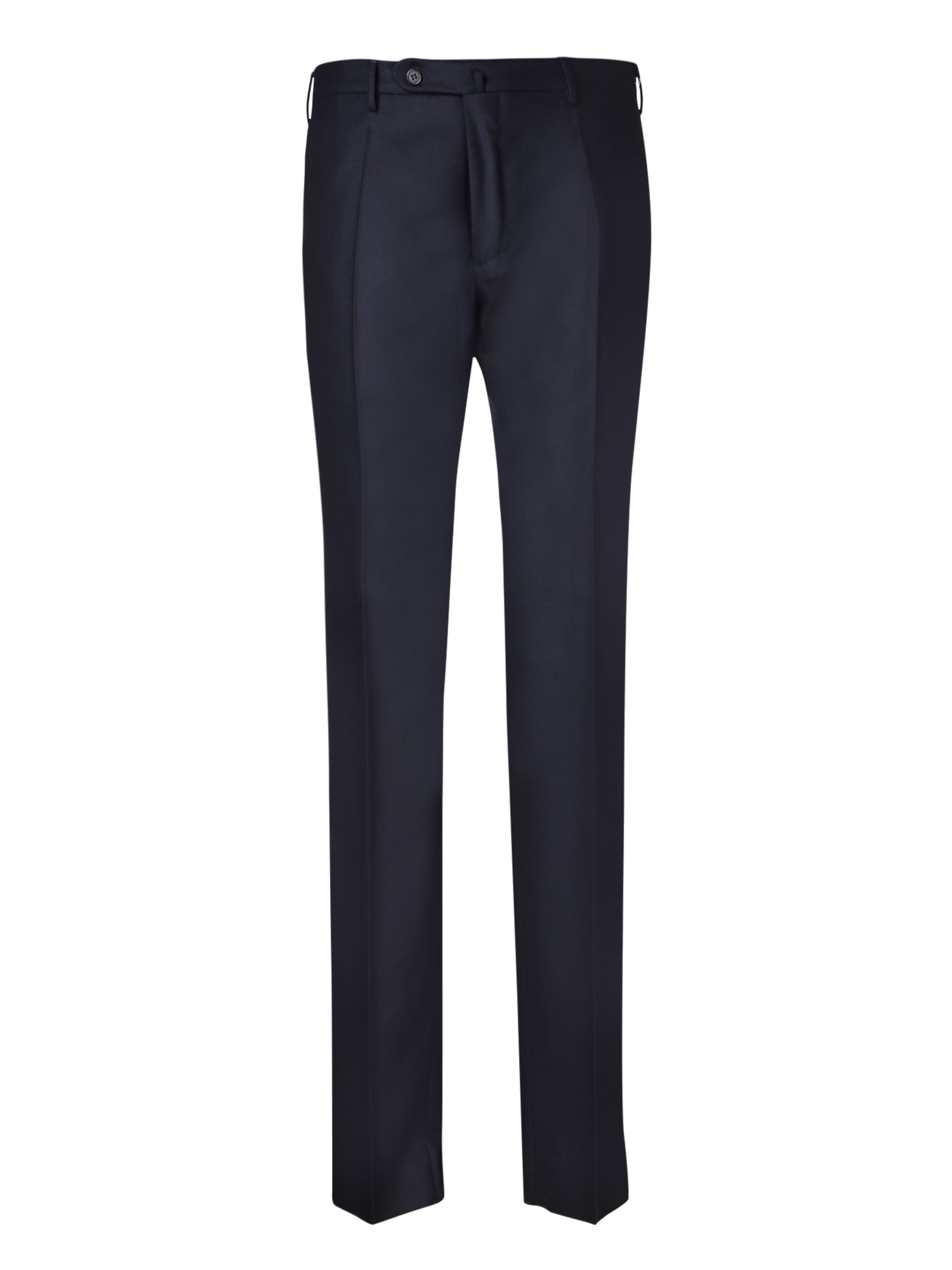 INCOTEX SLIM FIT WOOL BLUE TROUSERS 