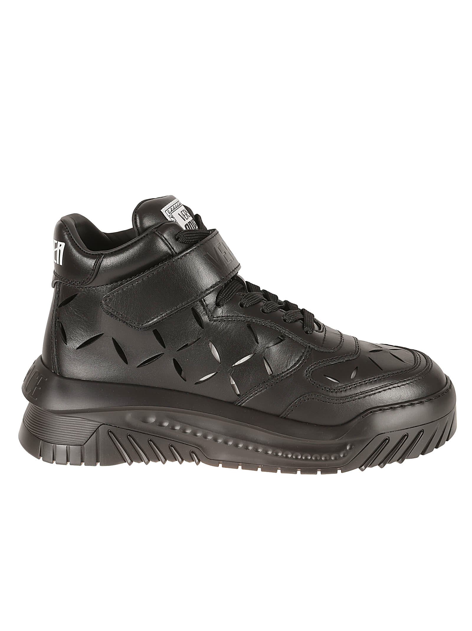 Versace Cut-out Detail Laced Sneakers