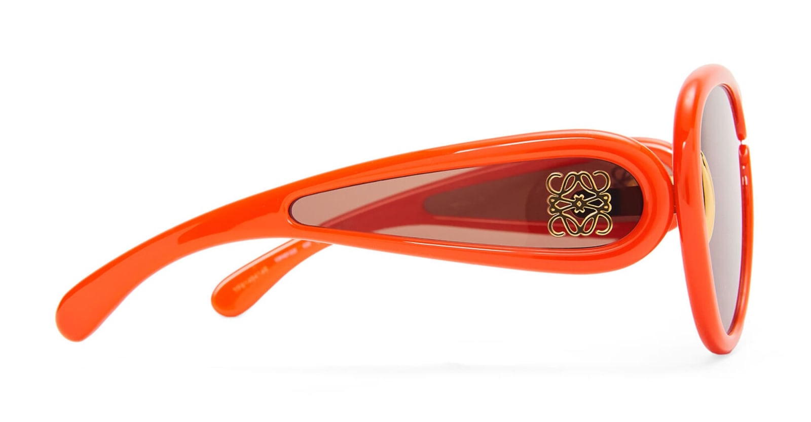 Loewe Pilot Mask - Shiny Orange Sunglasses In Orange