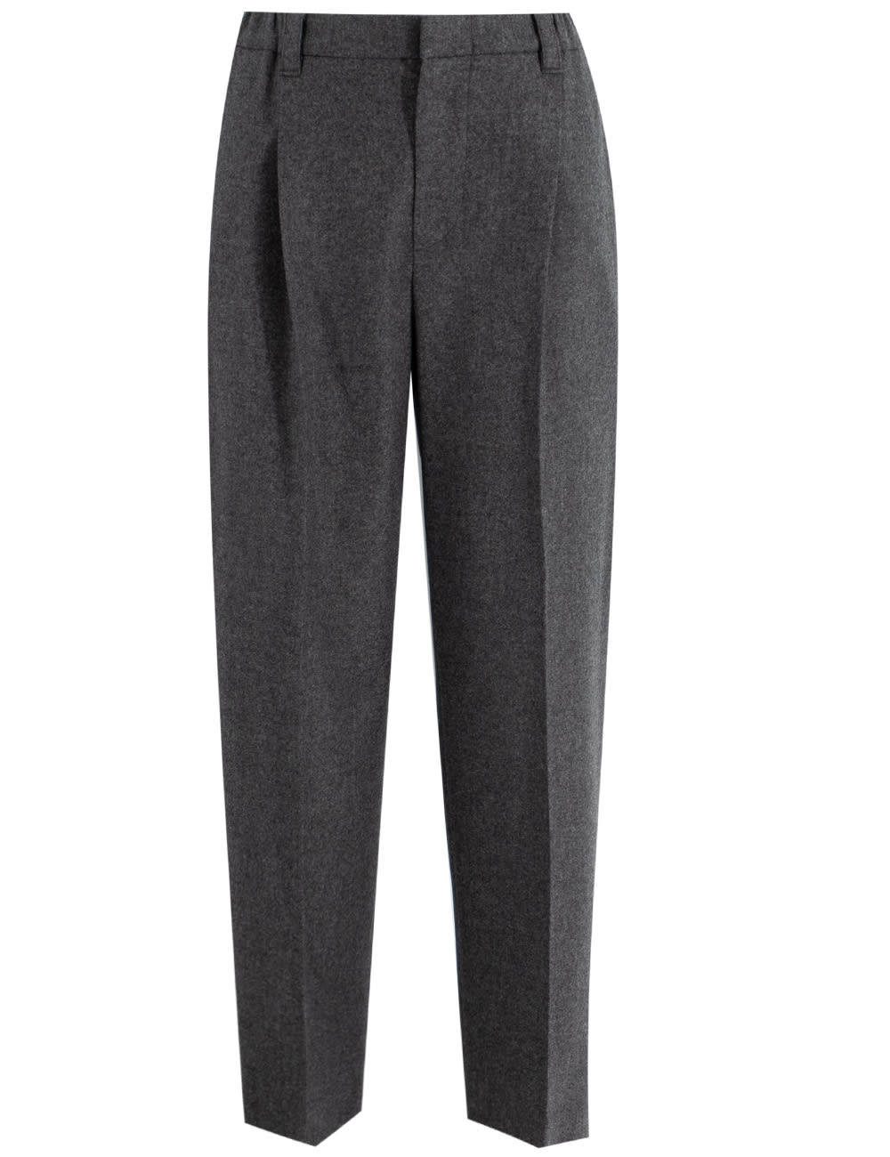 Shop Brunello Cucinelli Trousers In Grigio Scuro