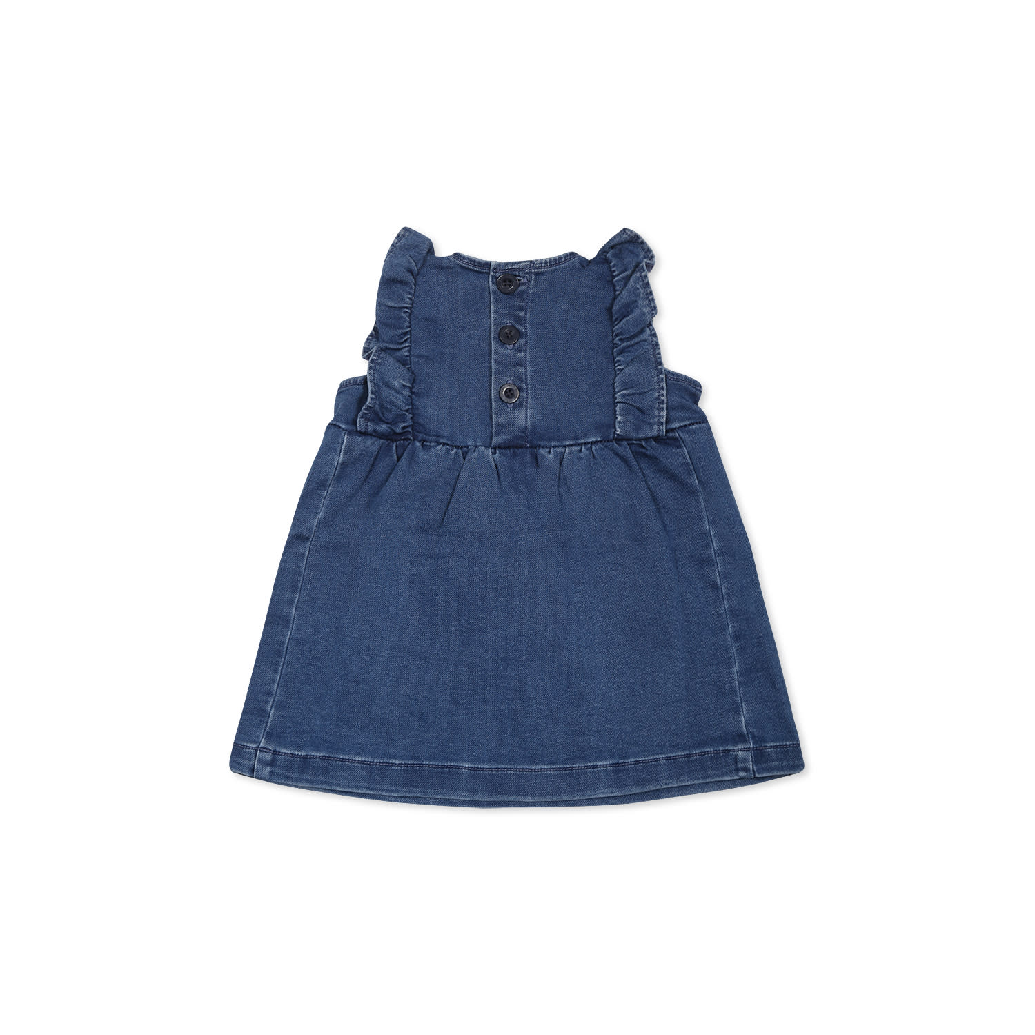 Petit Bateau Sleeveless Denim Dress In Denim