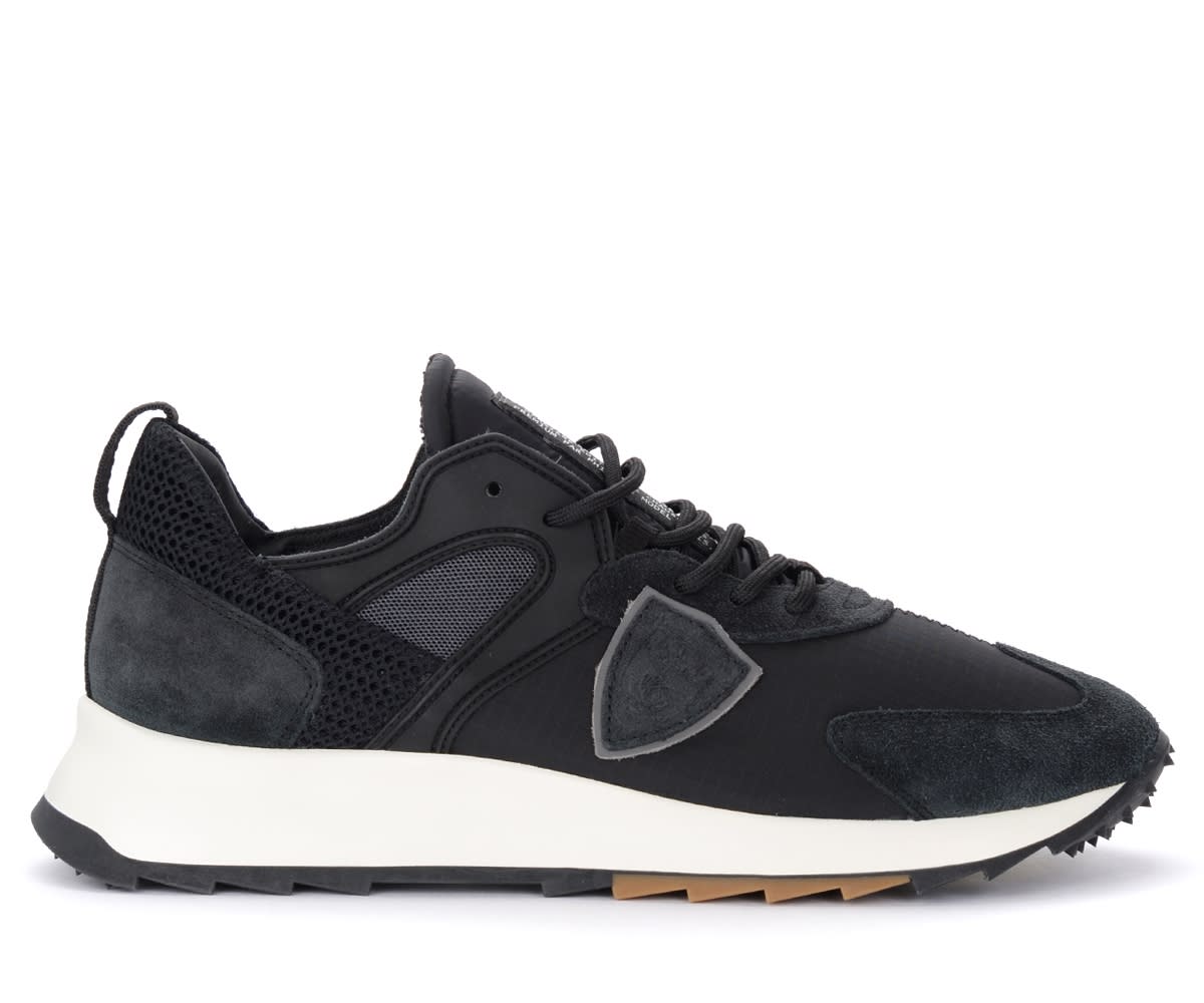 Sneaker Philippe Model Royale Made Of Fabric And Black Suede