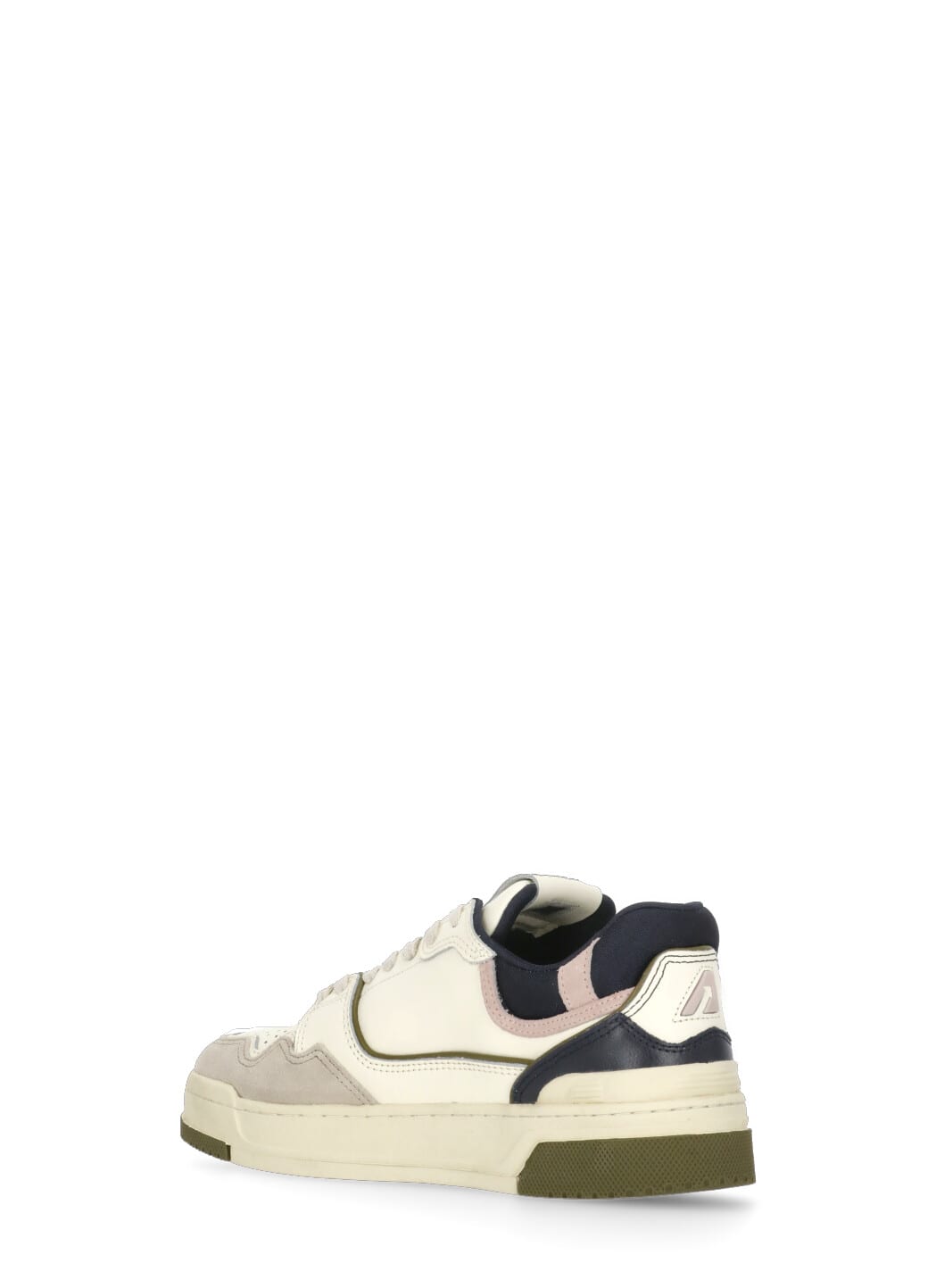 Autry Low Top Sneakers Leather Accents In Neutral