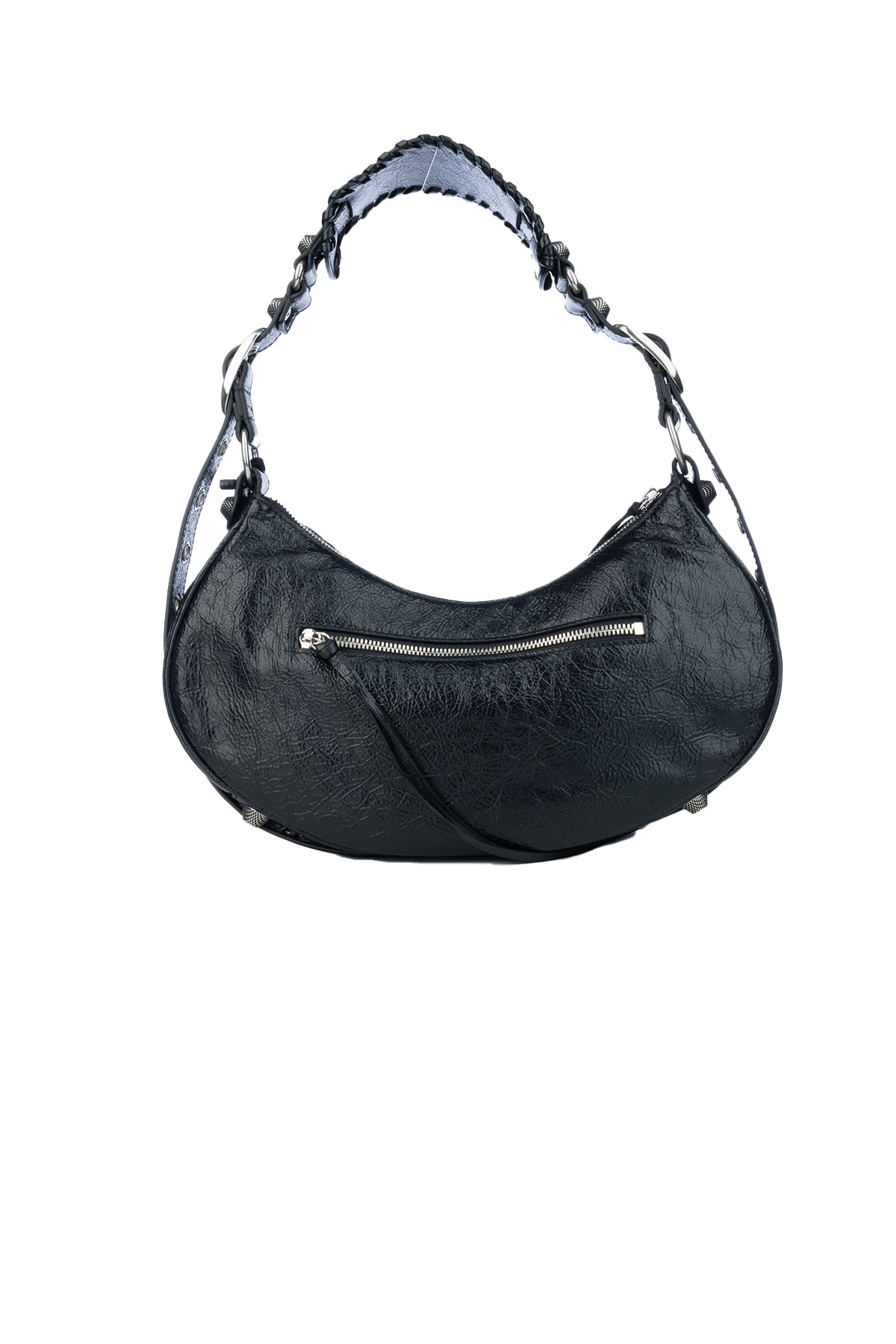 Balenciaga Le Cagole Xs Leather Shoulder Bag In Black
